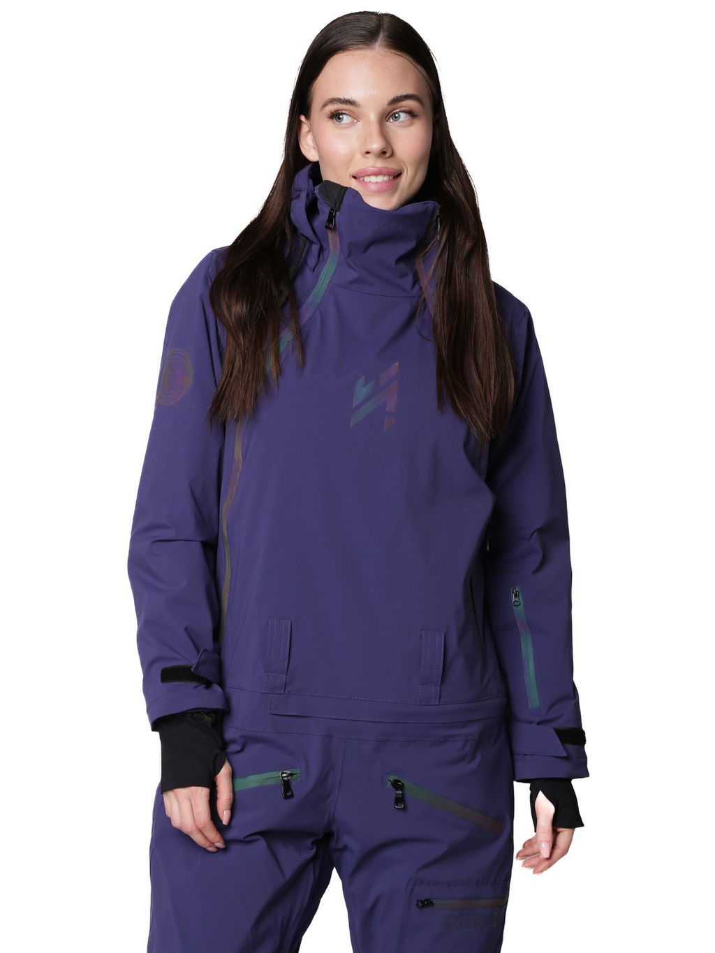 Комбинезон BB-0296 Синий - Snow headquarter фото 4