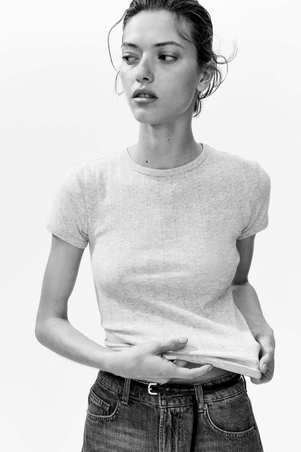 Camiseta en punto pointelle - H&m фото 5