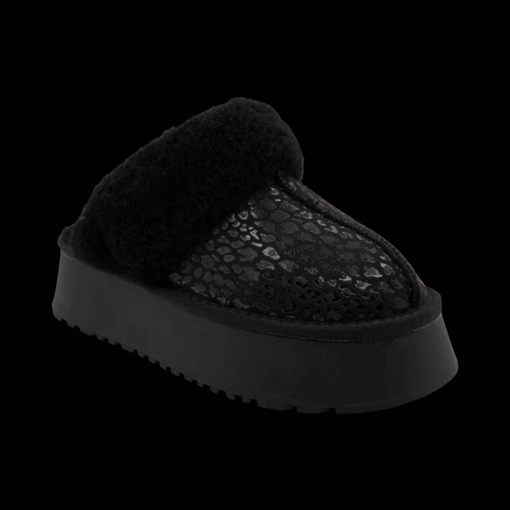 Тапочки на меху L159 черные