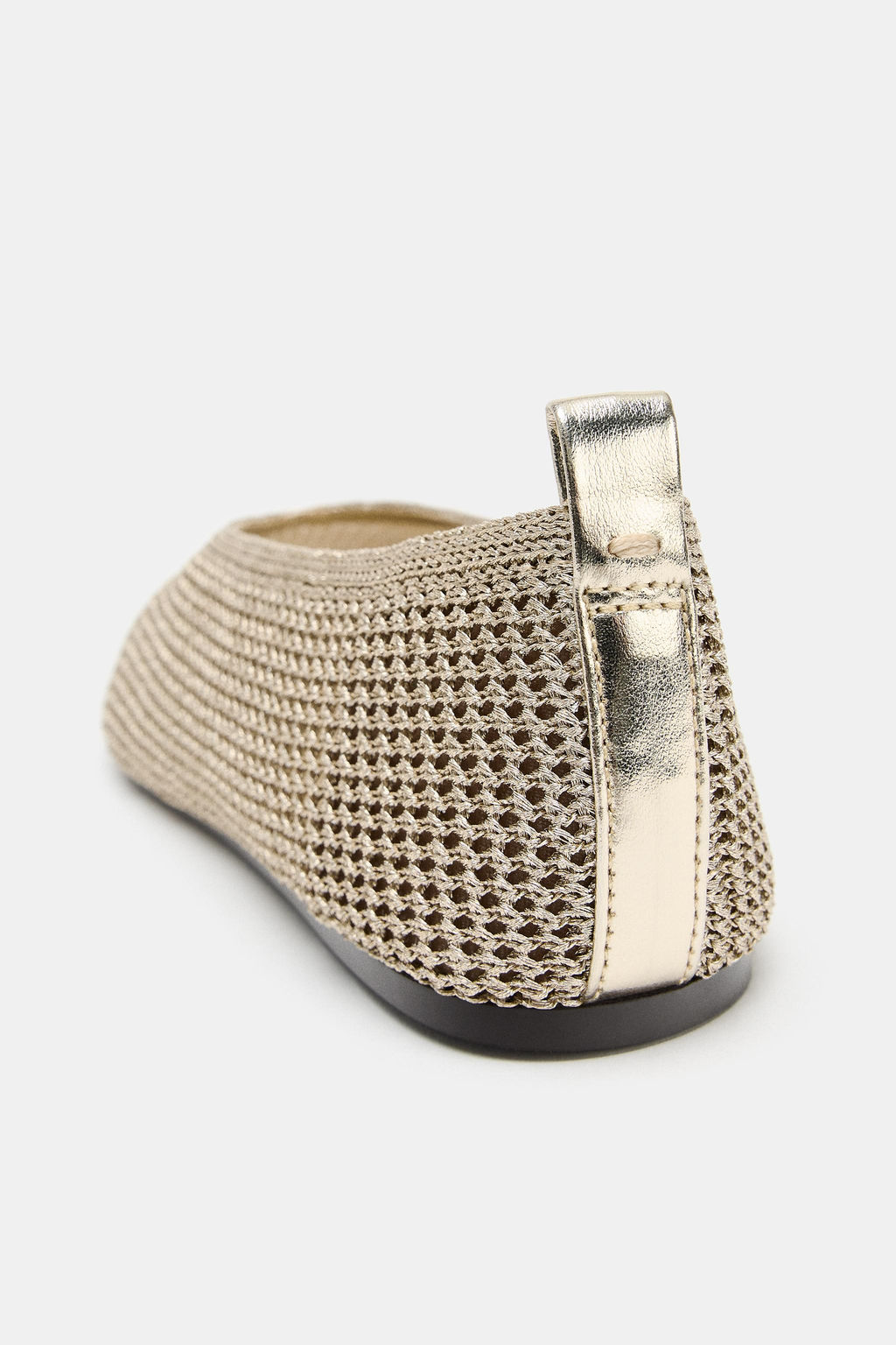 BAILARINA TRENZADA EFECTO METALIZADO / Oro - Zara фото 5