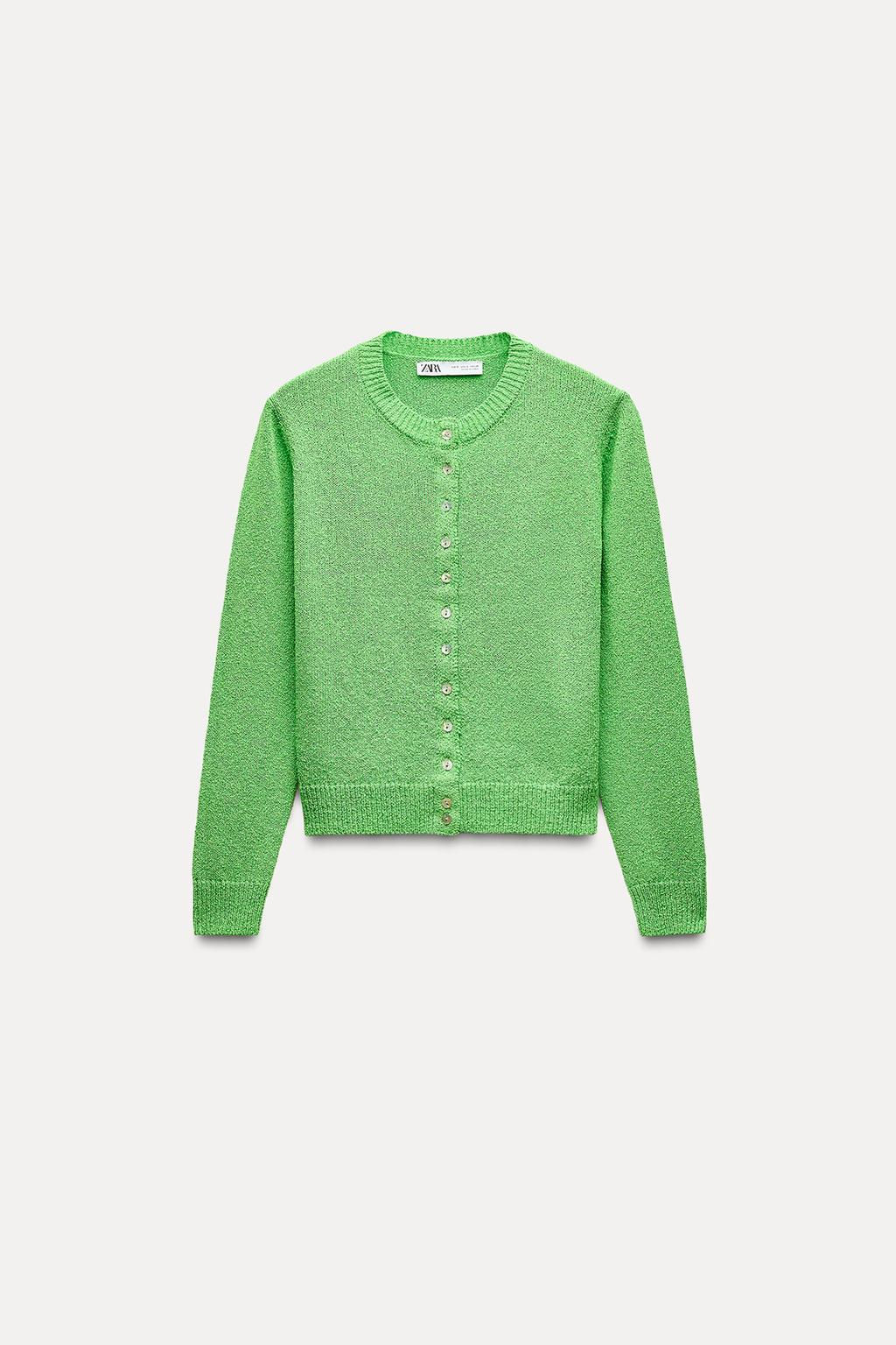 PLAIN KNIT CARDIGAN - Zara фото 7