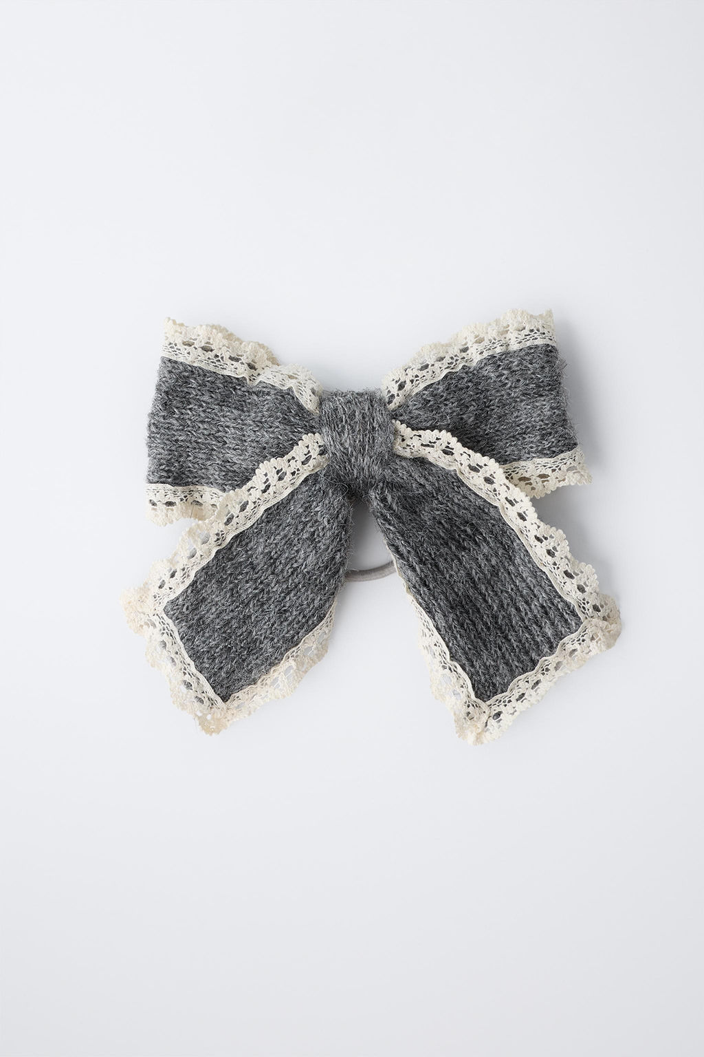 KNIT BOW HAIR CLIP SCRUNCHIE - Zara фото 4