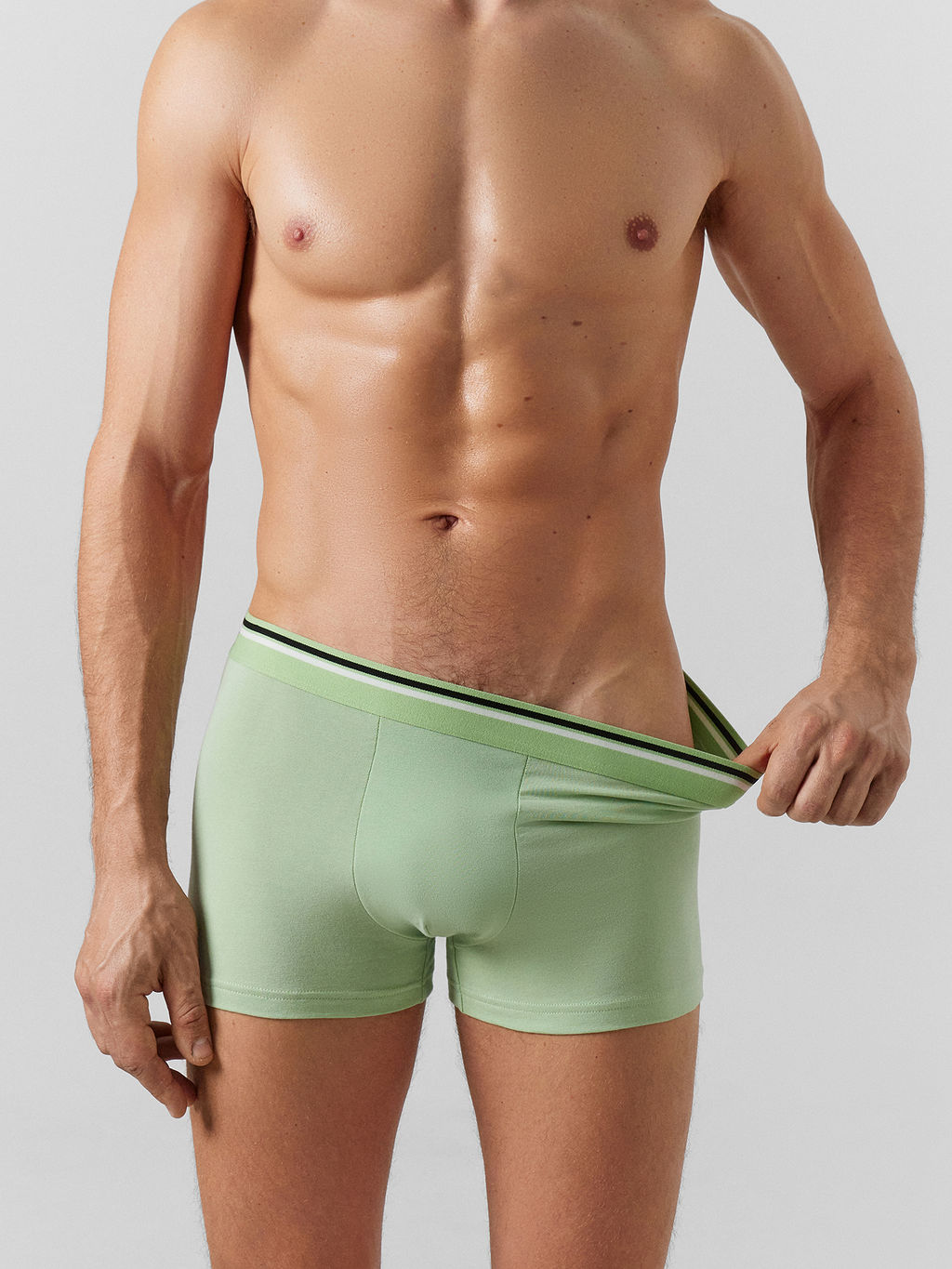Трусы боксеры мужские Mark Formelle зеленые набор 2 штуки  фото 4