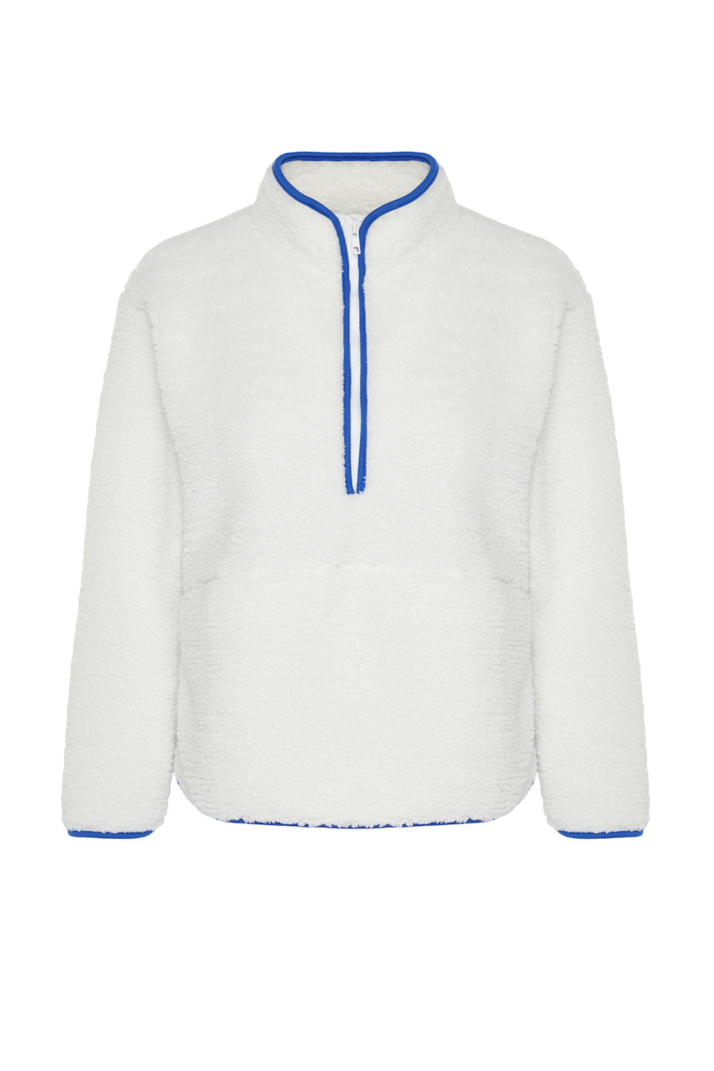 Beyaz Pelus Orme Spor Sweatshirt THMAW23SW00021