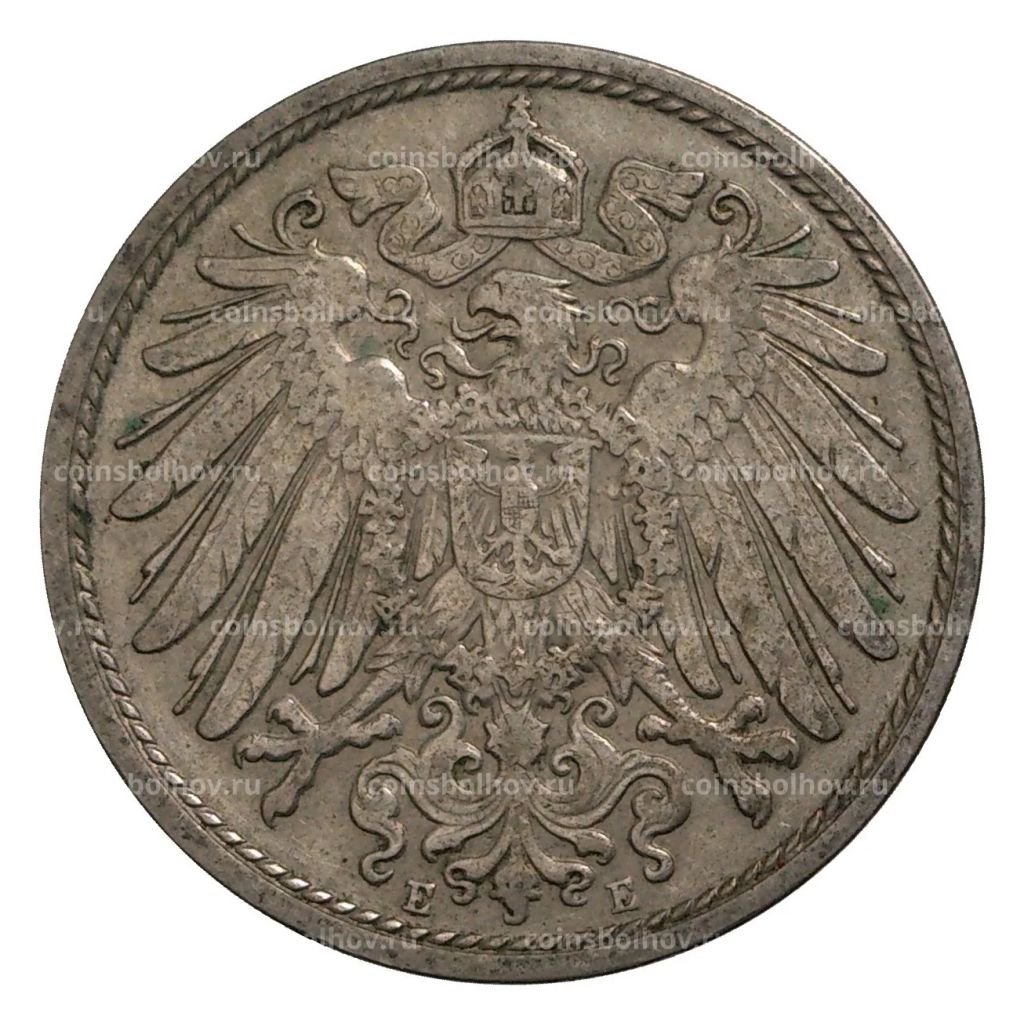 10 пфеннигов 1905 года Е Германия