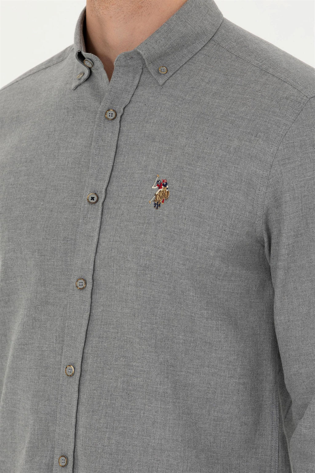 Мужская базовая рубашка из норки с длинным рукавом Неожиданная скидка в корзине - U.s. polo assn фото 7