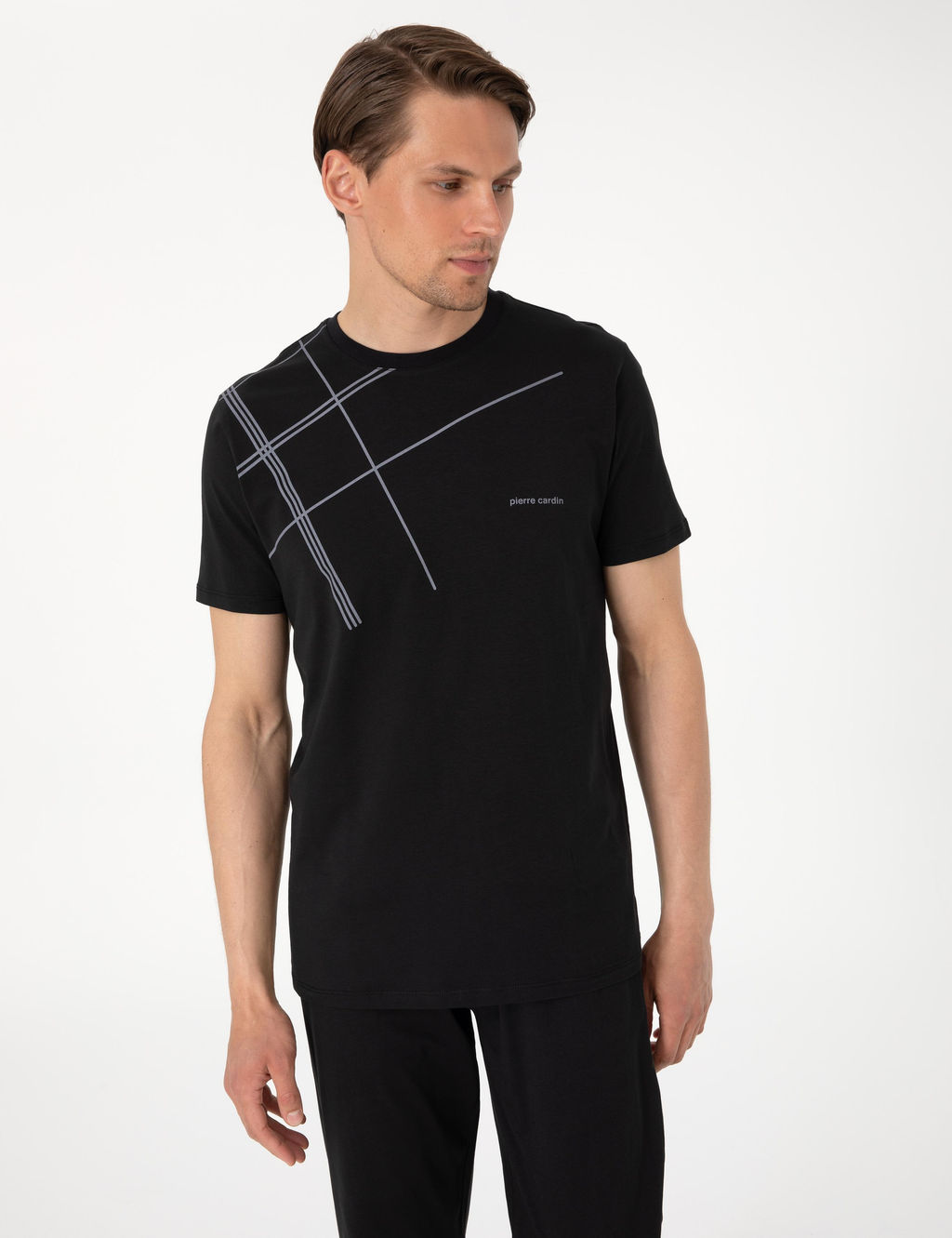 Siyah K_sakol Pijama Tak_m_ - Pierre cardin фото 3