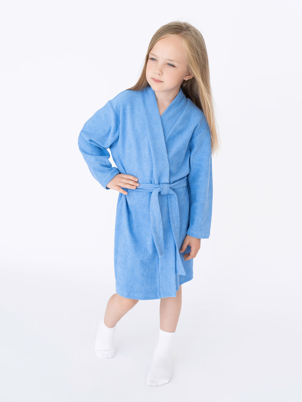 Халат детский голубой