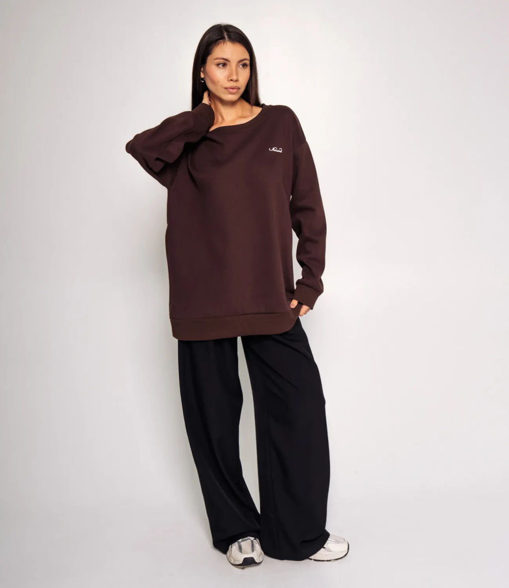 Свитшот #КТ2310 (5), шоколадный