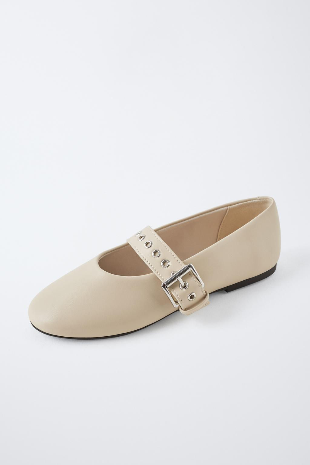 BALLET FLATS WITH BUCKLE - Zara фото 3