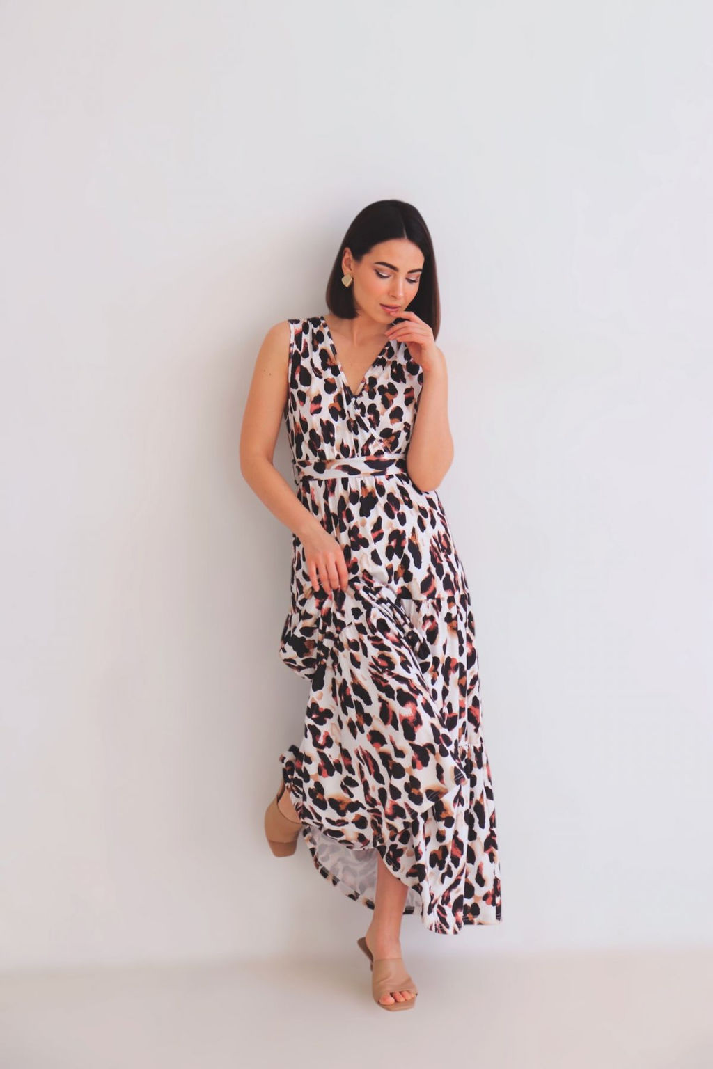 Martichelli Платье с анималистичным принтом фото 7