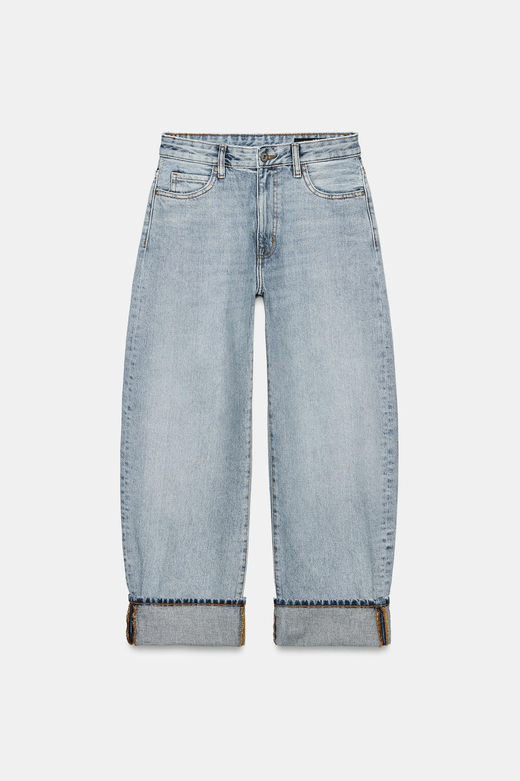 JEANS ZW COLLECTION BALLOON TIRO MEDIO / Azul - Zara фото 5