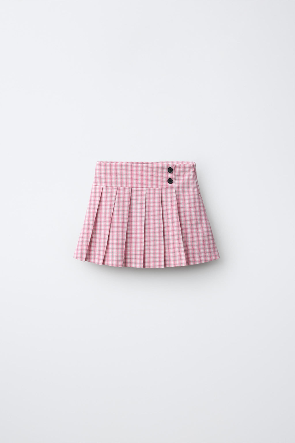 FALDA TABLAS CUADROS / Rosa / Blanco - Zara фото 2
