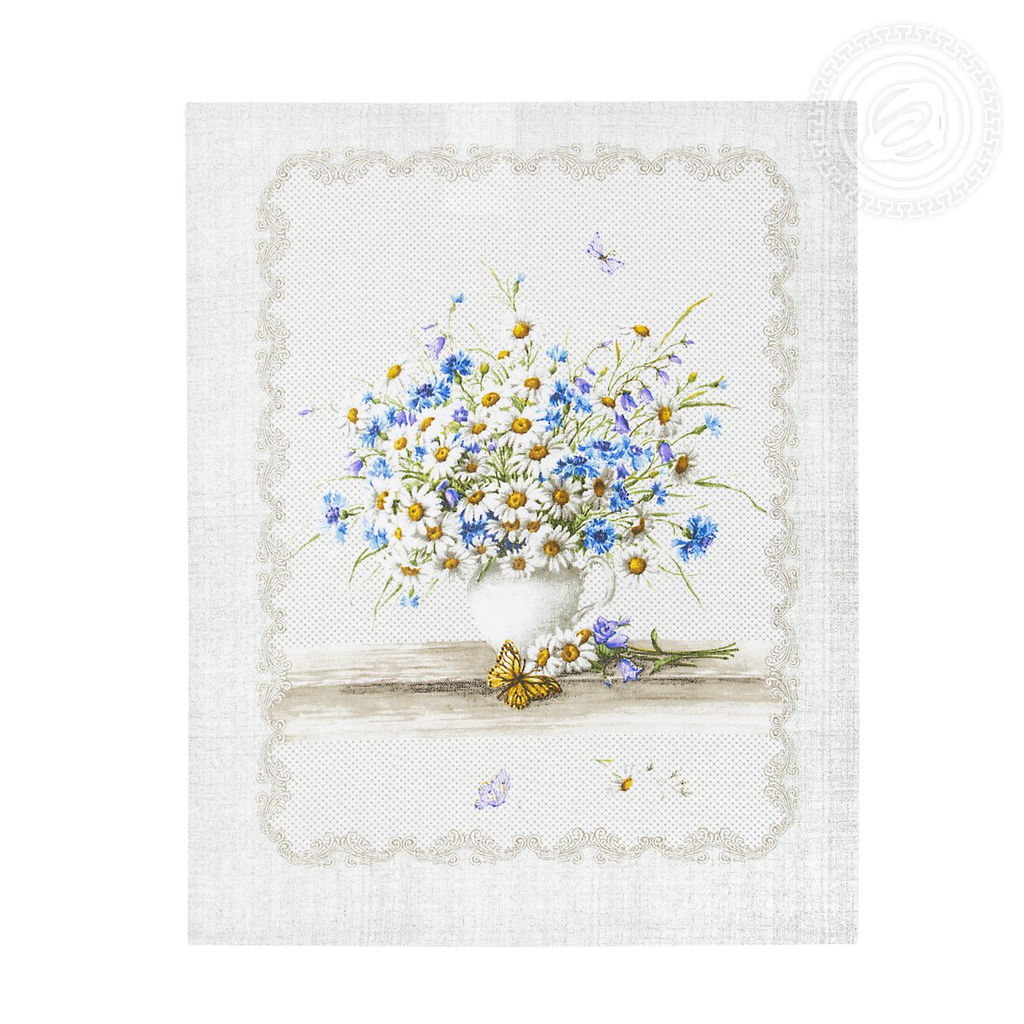 Набор полотенец из рогожки "Полевые цветы" 45*60/3 шт. - 45*60 Полотенца из рогожки