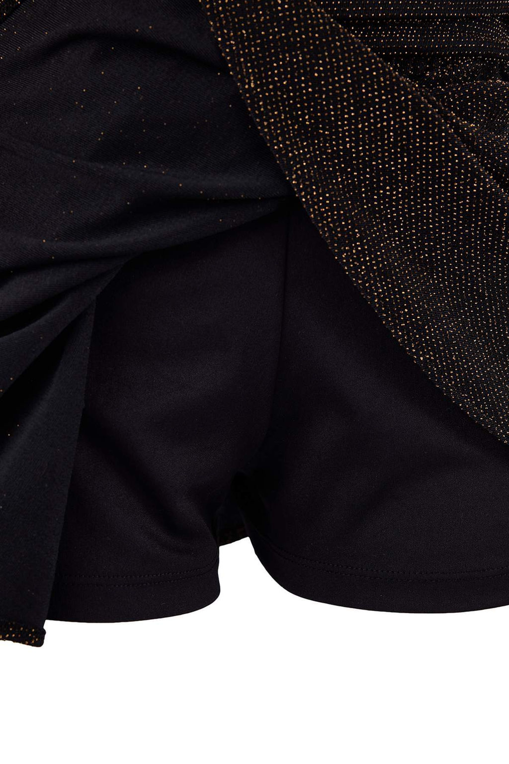 Alt?n K?sa/Super Mini Simli Orme Sort Astarl? Party Etek TPRSS26ET00002 - Trendyolmilla фото 3
