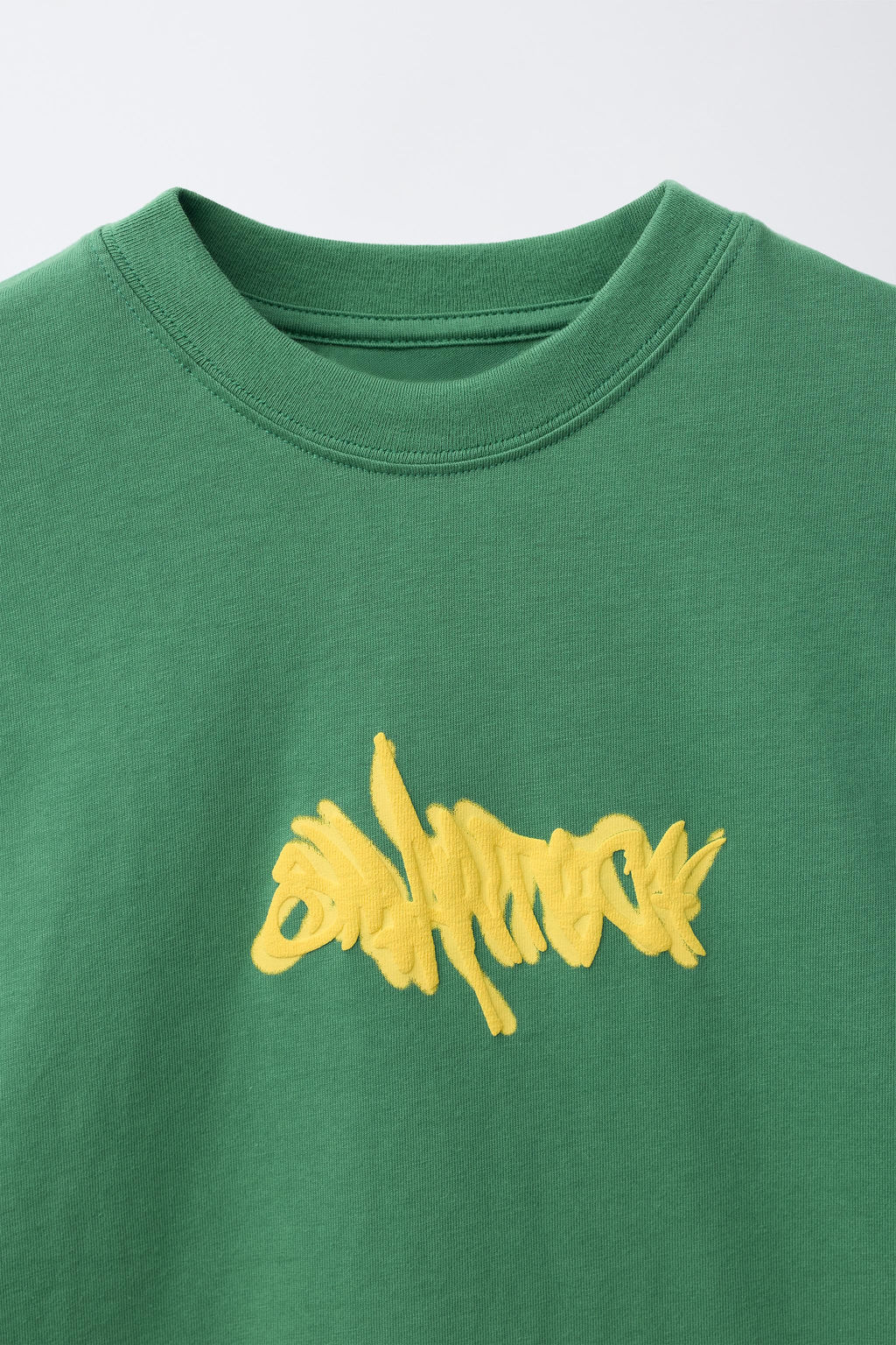 CAMISETA ESTAMPADA GRAFFITI / Verde - Zara фото 3