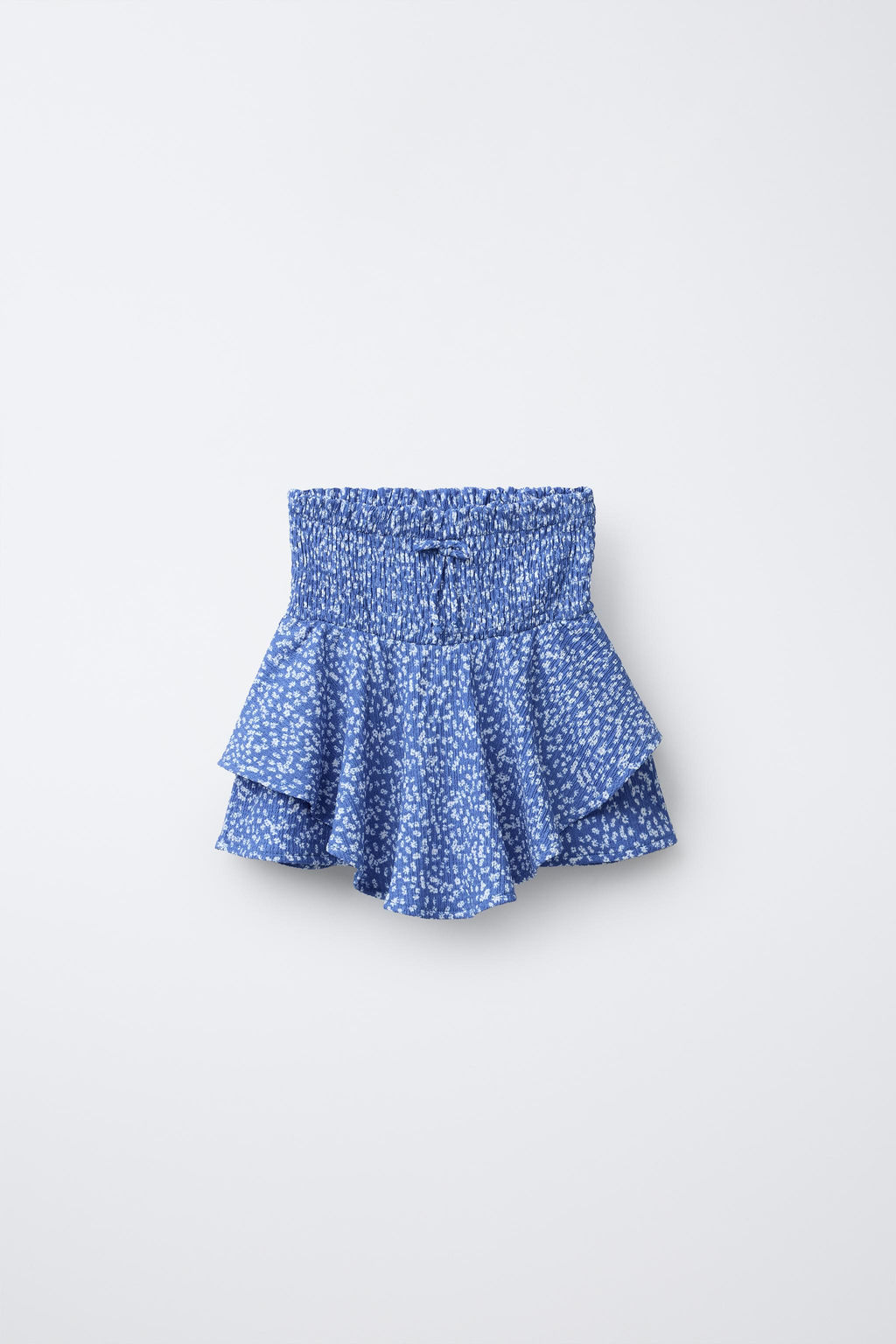 FLORAL LAYERED BERMUDA SKORT