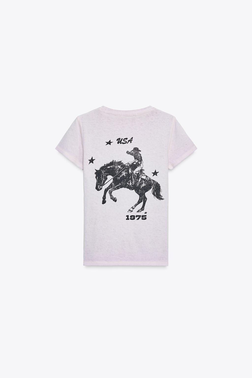 WASHED-EFFECT T-SHIRT - Zara фото 5