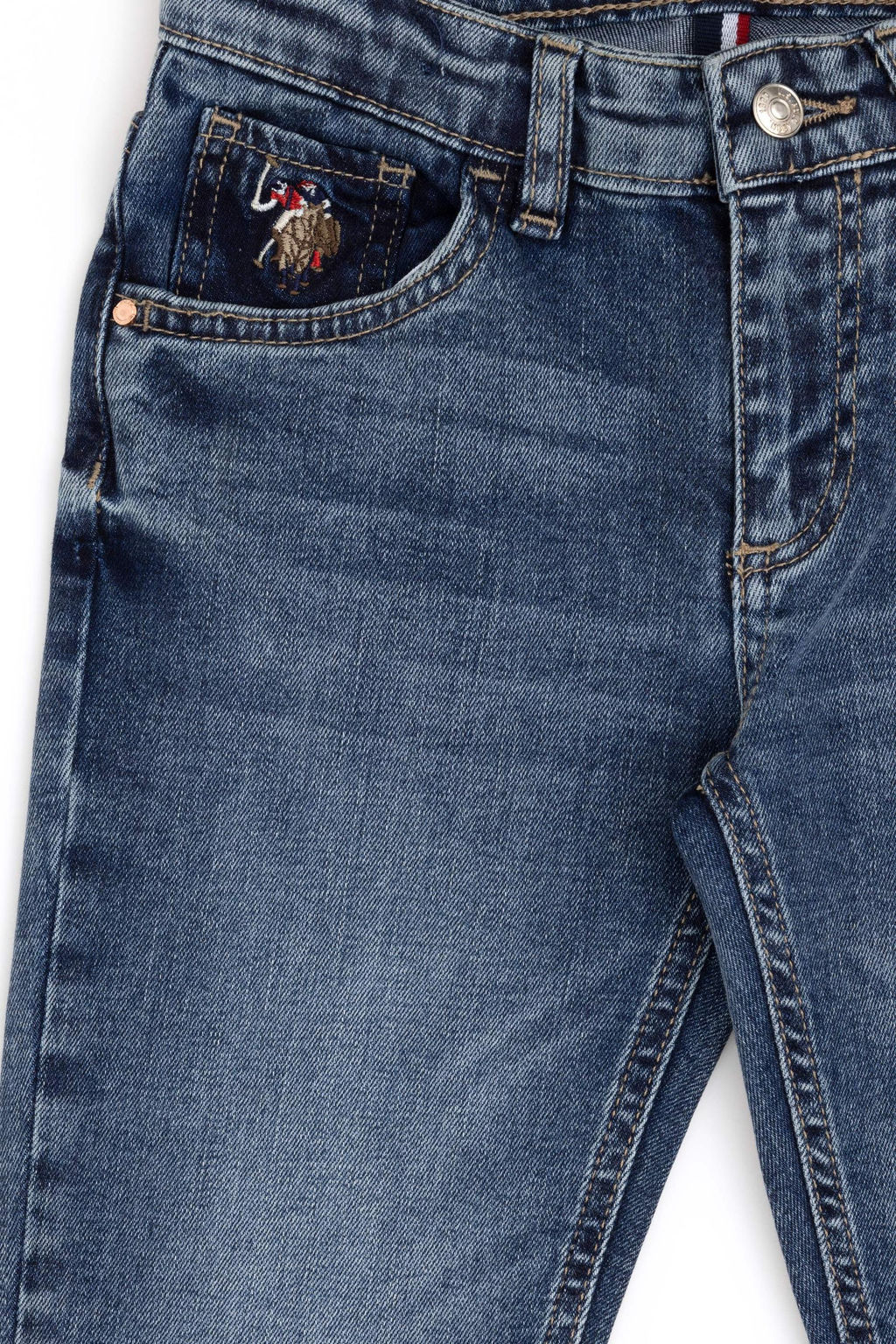 Синие джинсовые брюки для мальчика - U.s. polo assn фото 4