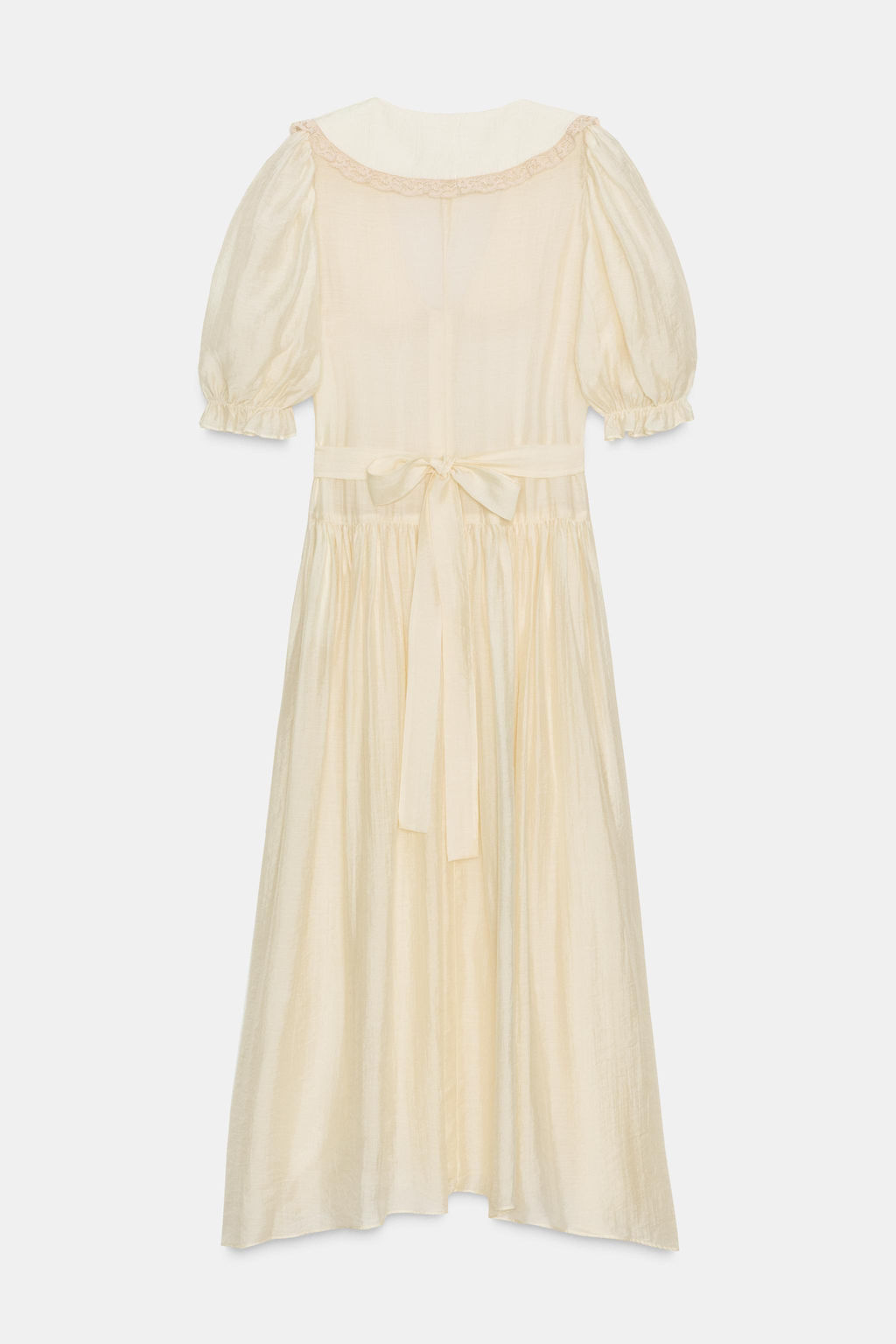 FLOWING LACE MIDI DRESS - Zara фото 6