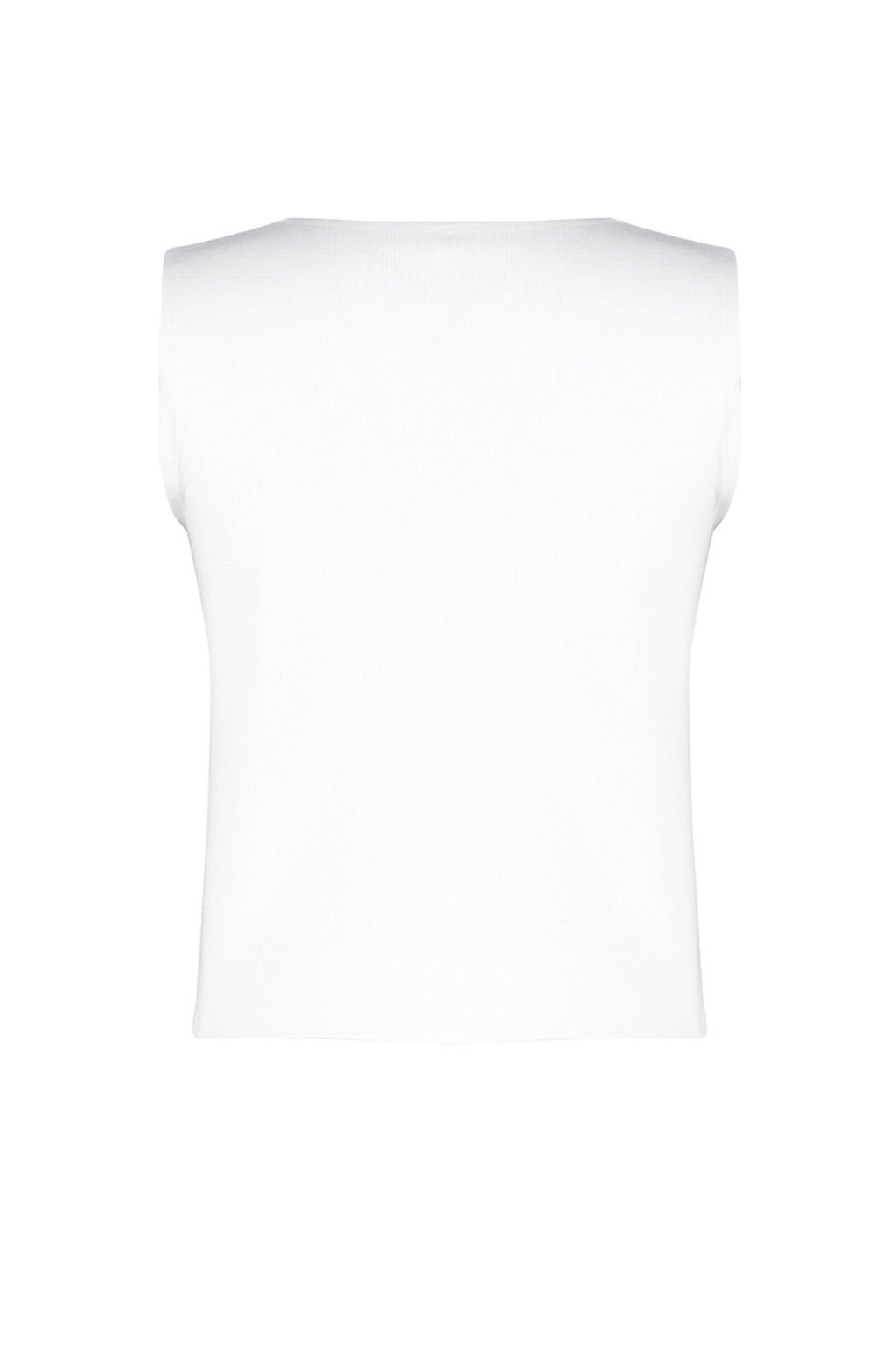 Trendyolmilla Ekru Basic Yelek Gorunumlu Premium Iplik/Ozel Iplik Bluz TWOSS24BZ00272  фото 8