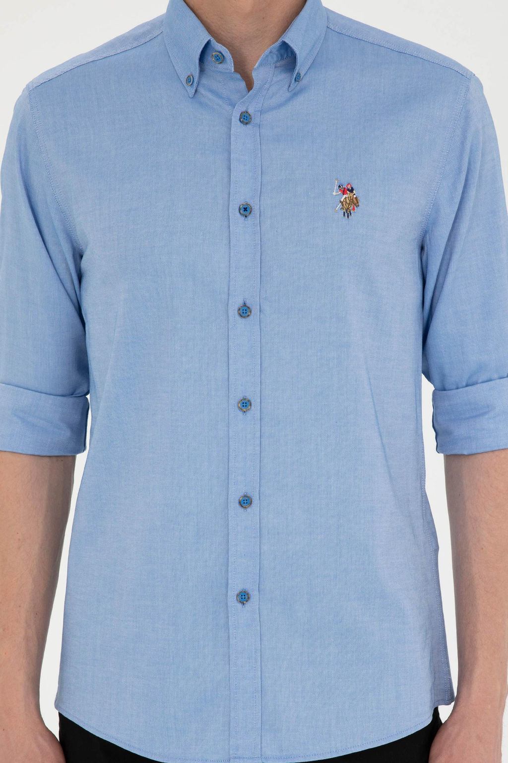 U. S. Polo Assn / Мужская базовая рубашка Saks с длинным рукавом - U.s. polo assn фото 13