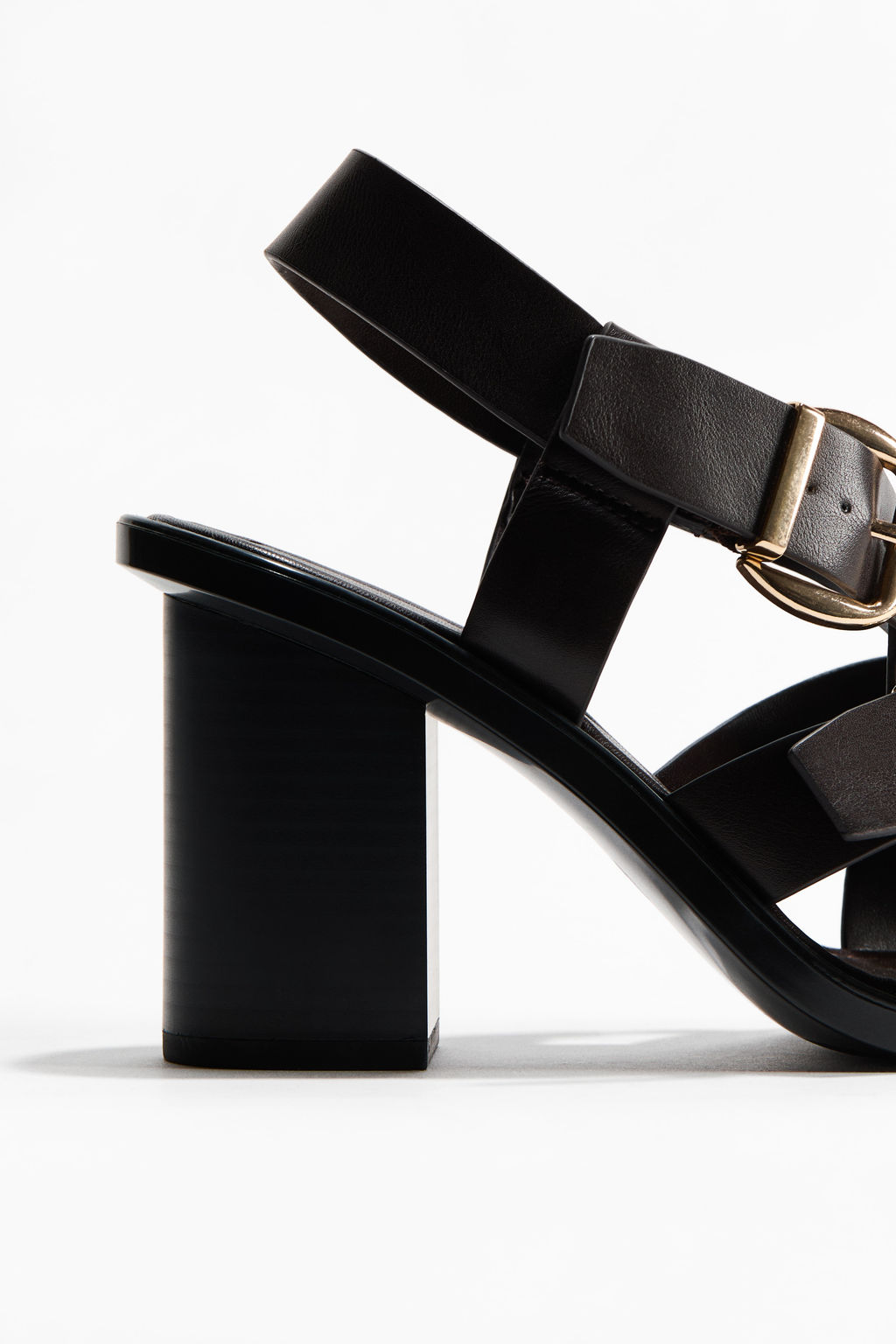 Sandalias de tac?n con hebillas decorativas - H&m фото 4