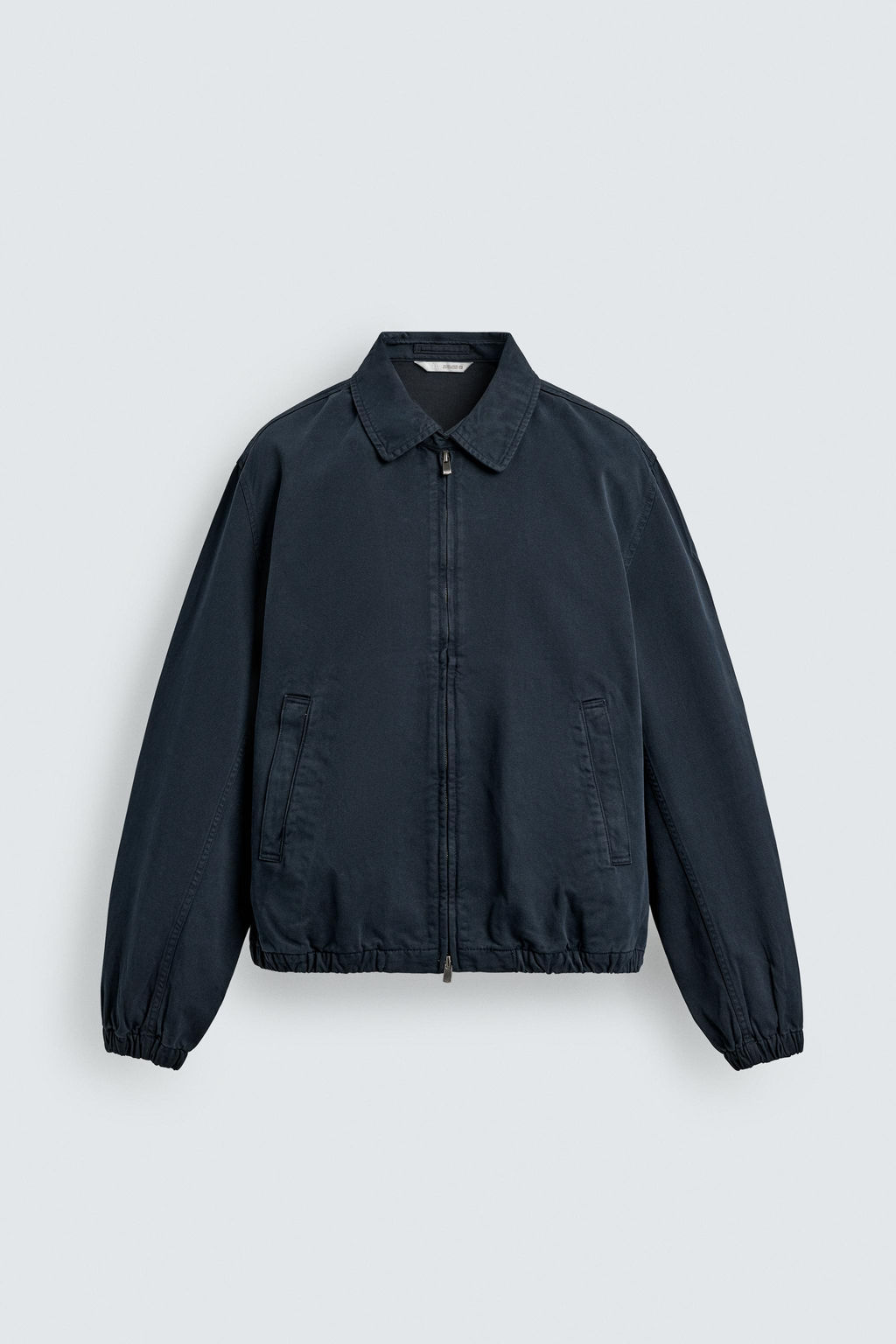 CAZADORA REGULAR FIT ALGOD?N LAVADO / Marino - Zara фото 7