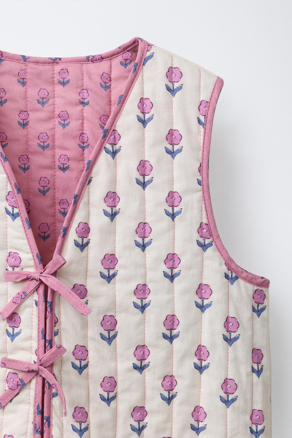 PRINTED PANELLED WAISTCOAT - Zara фото 3