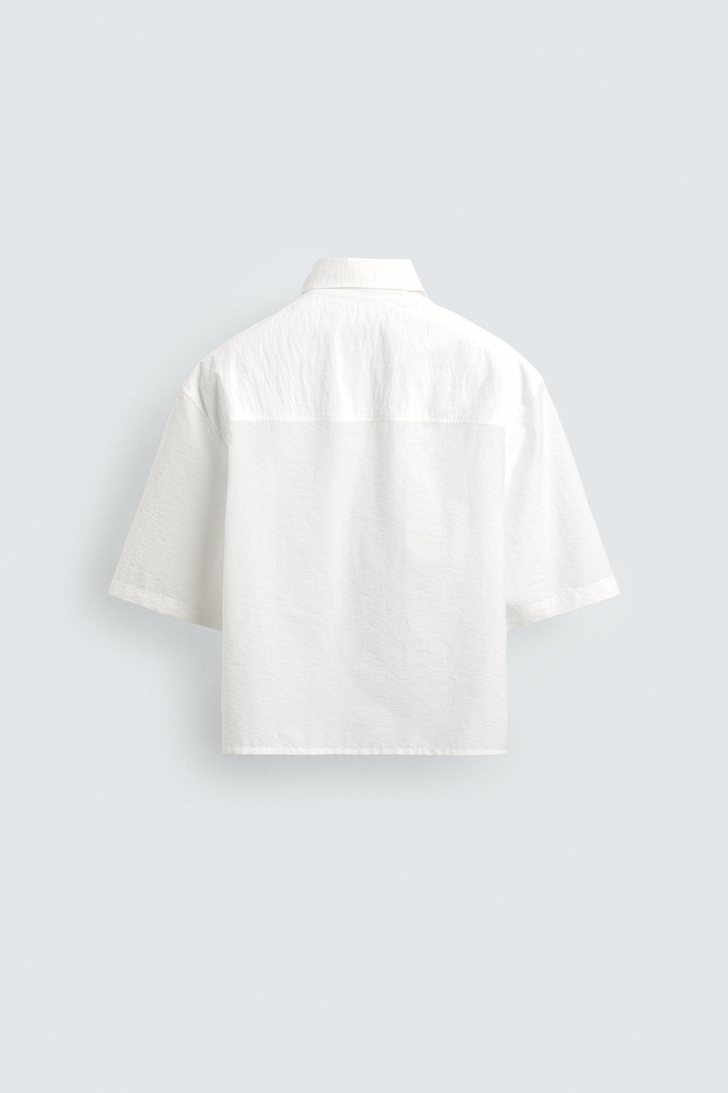 CAMISA BOXY FIT BOLSILLO / Blanco - Zara фото 8