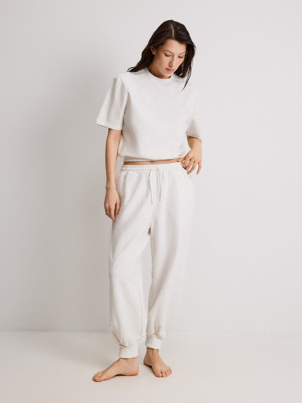 Infinity / Брюки жен. Lawrenta белый меланж - Infinity Lingerie фото 3