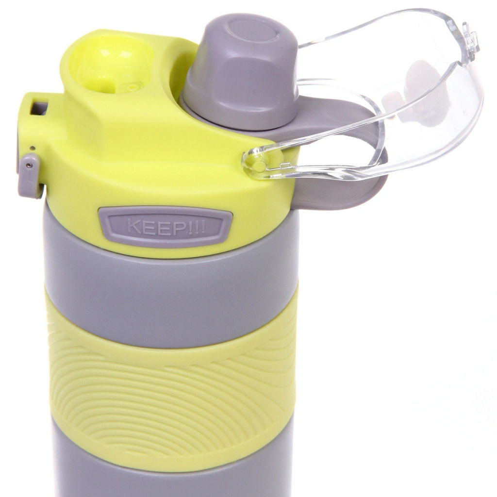 Термос 800мл "Фитнесс", цвет серый