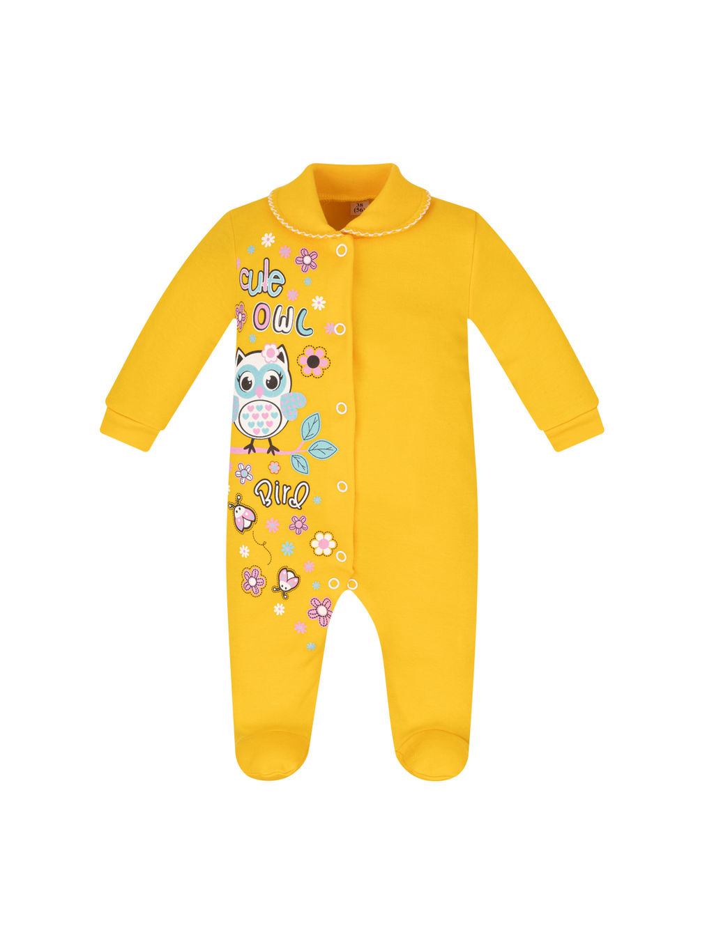 Комбинезон ясельный желтый сова