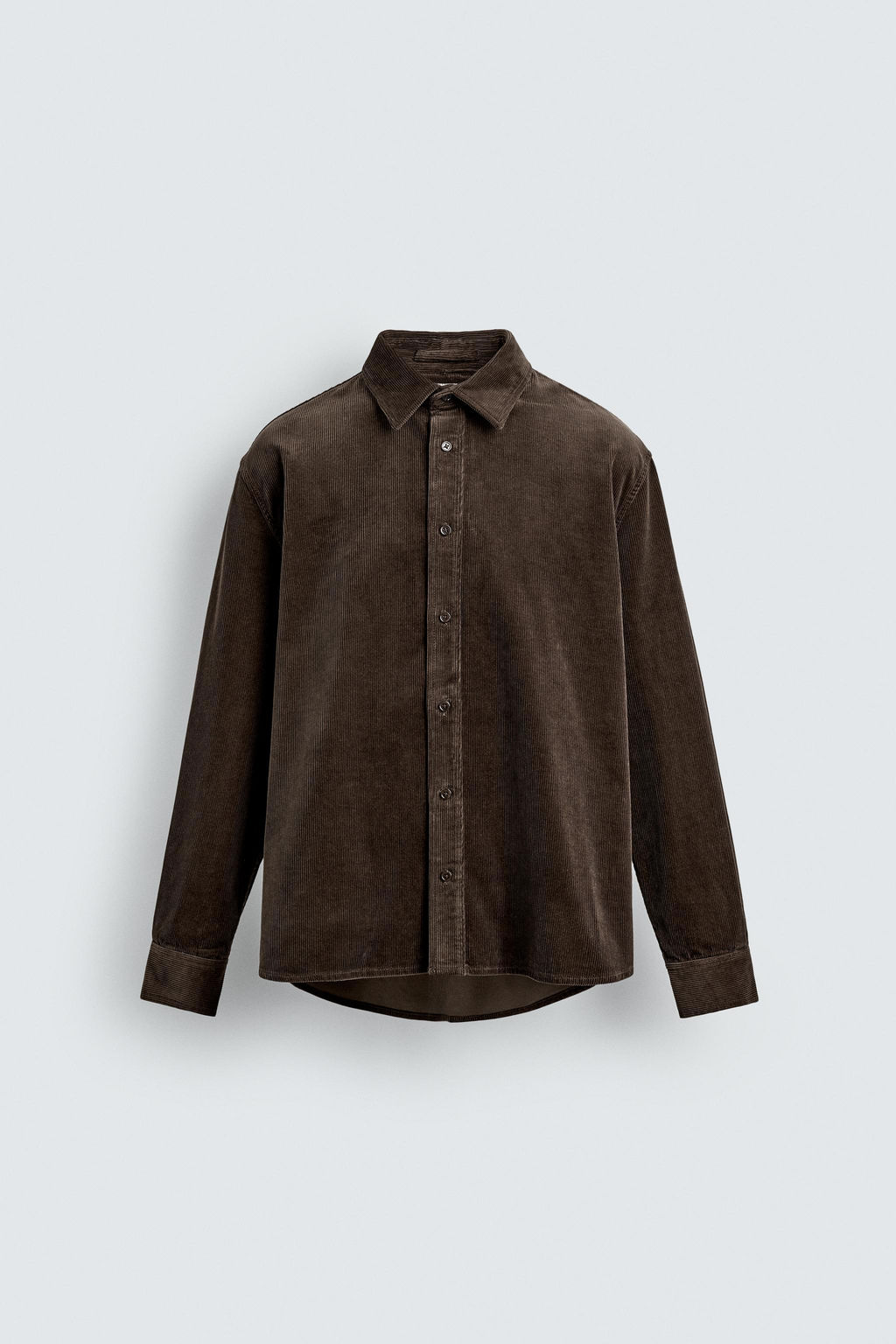 RELAXED FIT CORDUROY SHIRT - Zara фото 7