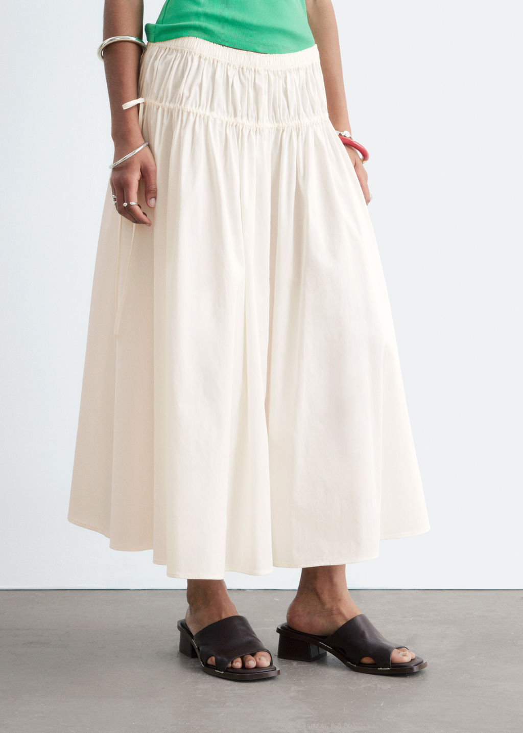 Falda midi con cord?n de ajuste - H&m фото 5
