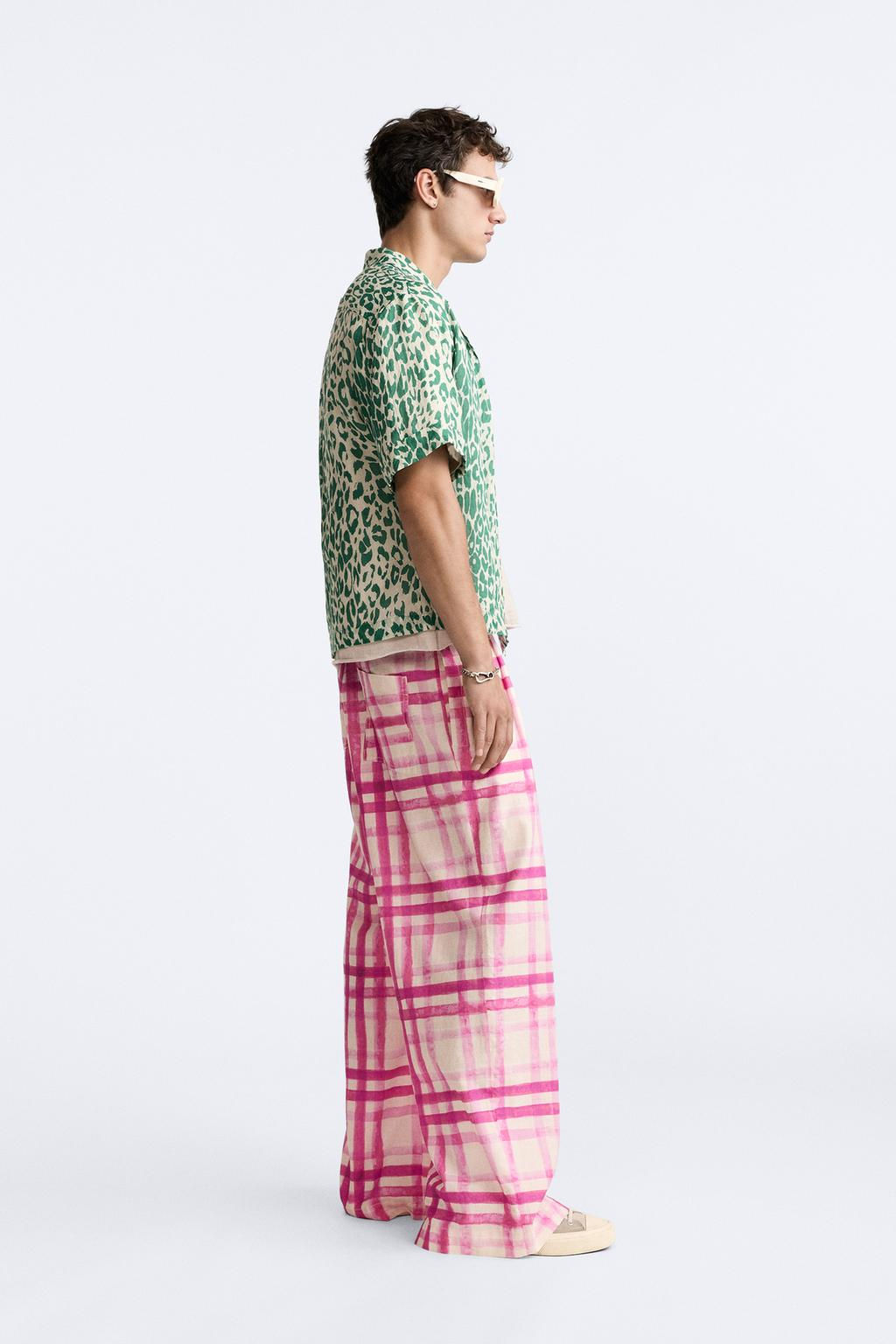 CHECK PRINT TROUSERS - LIMITED EDITION - Zara фото 4