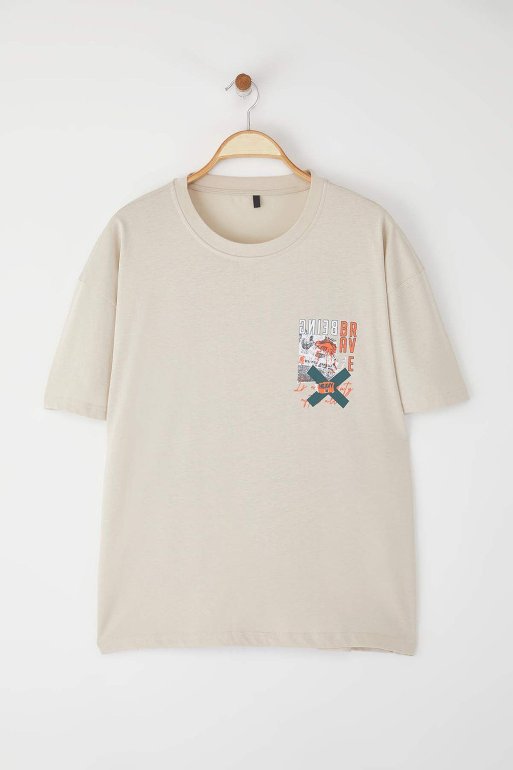 TRENDYOL MAN Siyah Oversize/Genis Kesim K?sa Kollu Yaz? Bask?l? %100 Pamuklu T-Shirt TMNSS22TS2223 - Trendyolmilla фото 3