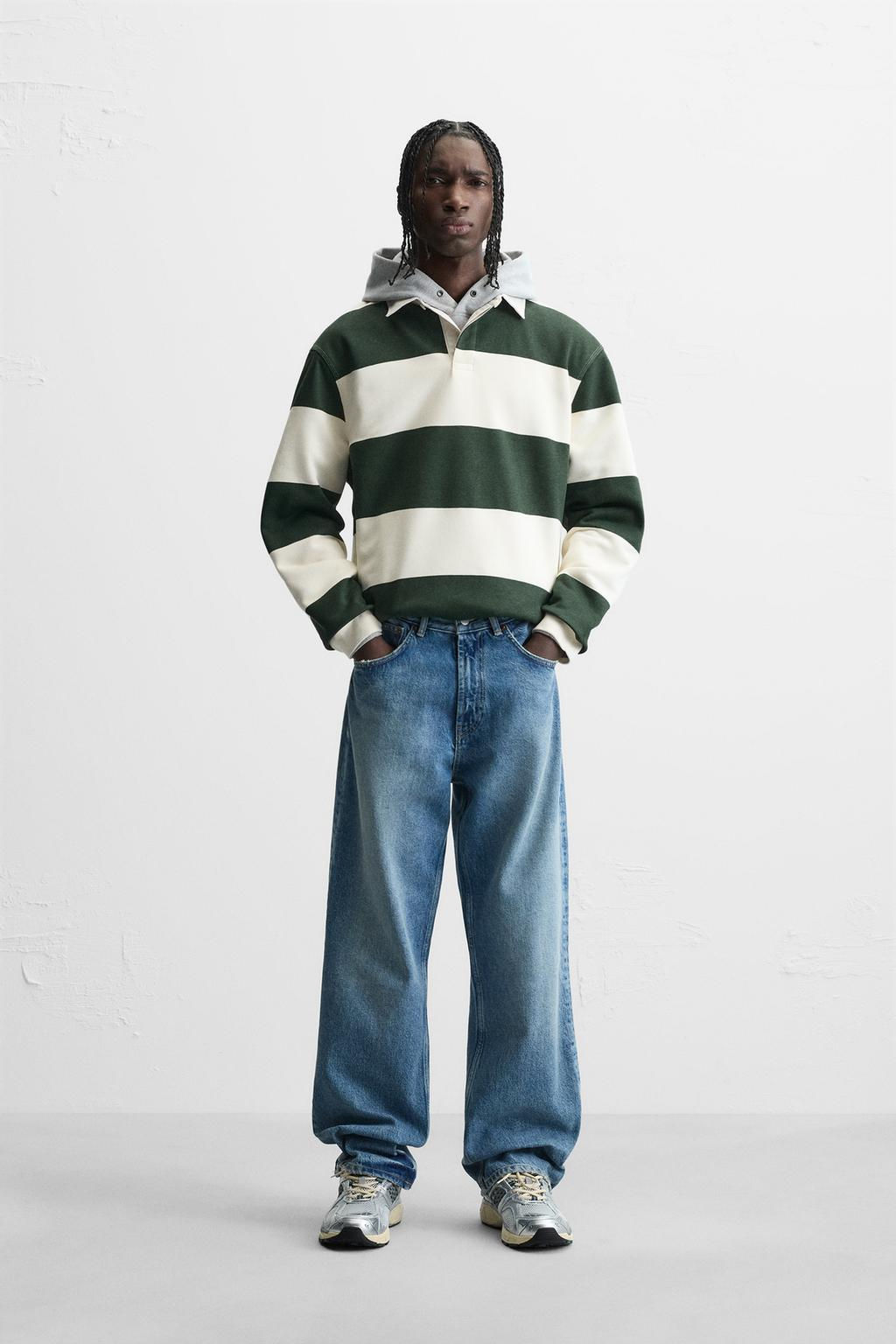 CONTRAST COLLAR POLO SHIRT - Zara фото 33