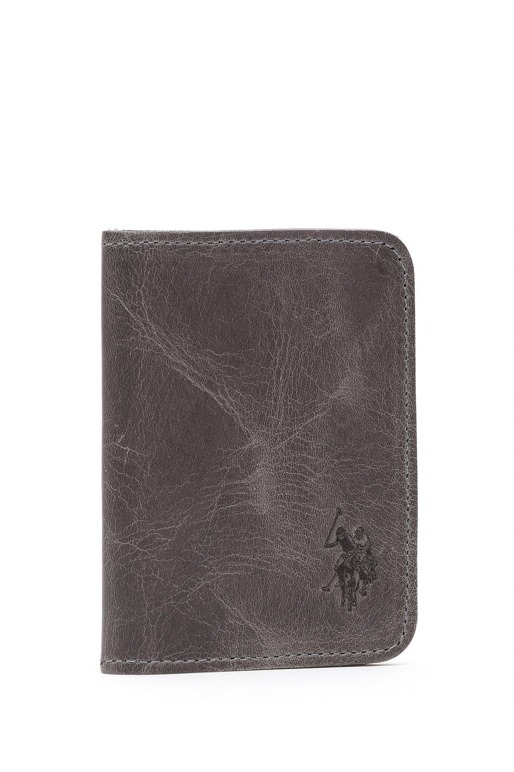 Мужская серая визитница Неожиданная скидка в корзине