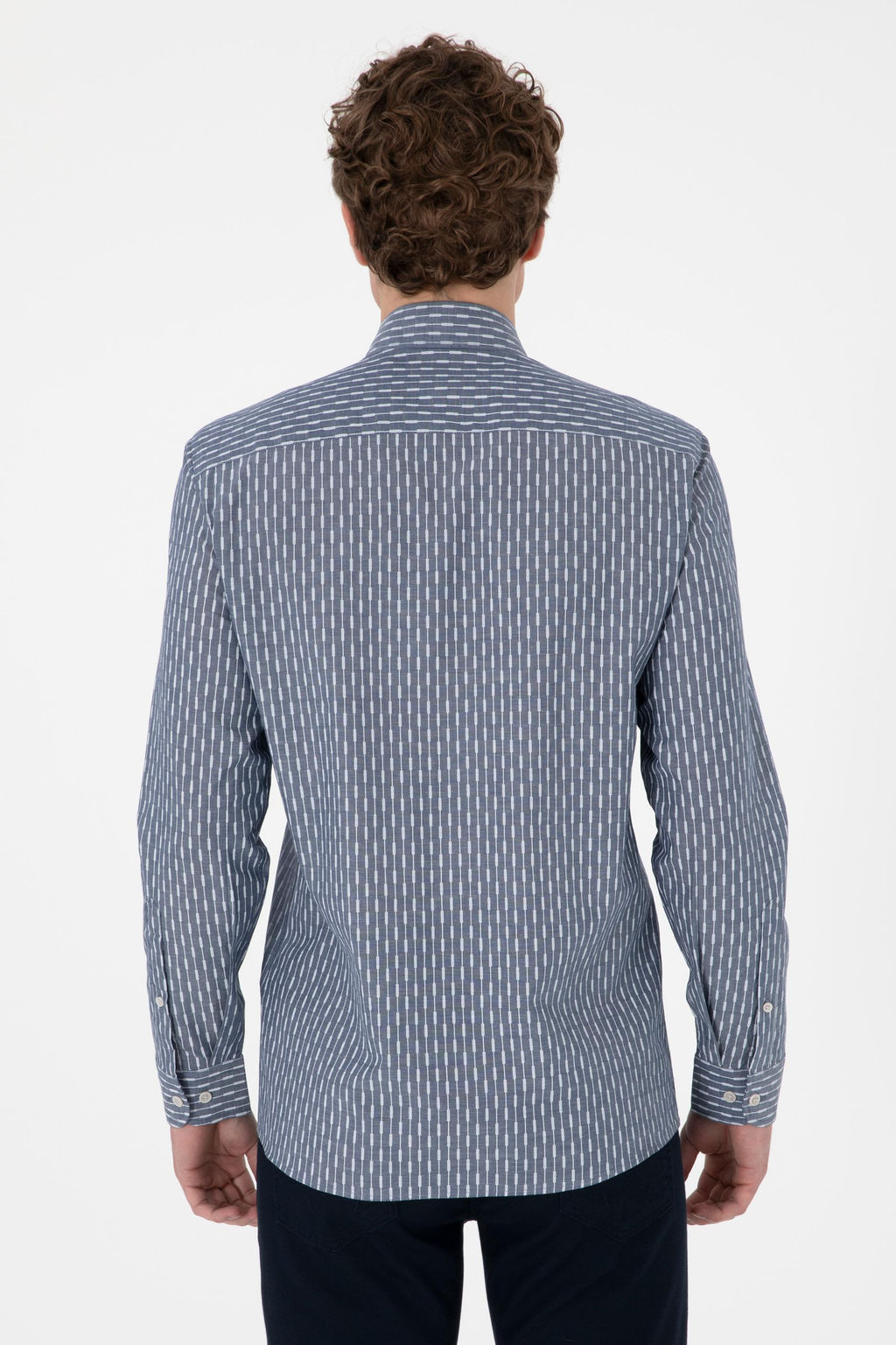 Erkek A__k Lacivert Uzun Kollu G_mlek Sepette S_rpriz _ndirim - U.s. polo assn фото 5