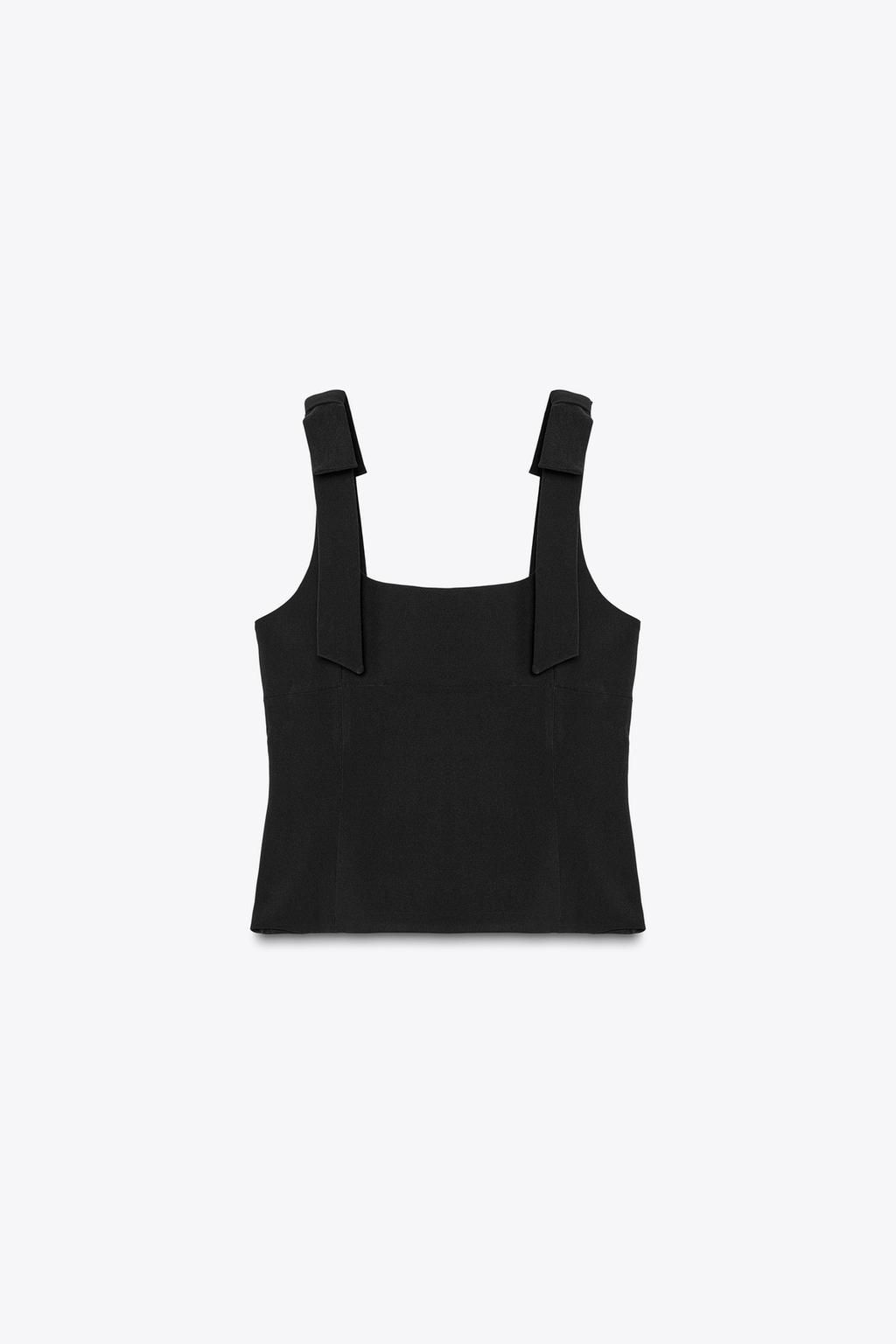 STRETCH TOP WITH BOWS - Zara фото 5