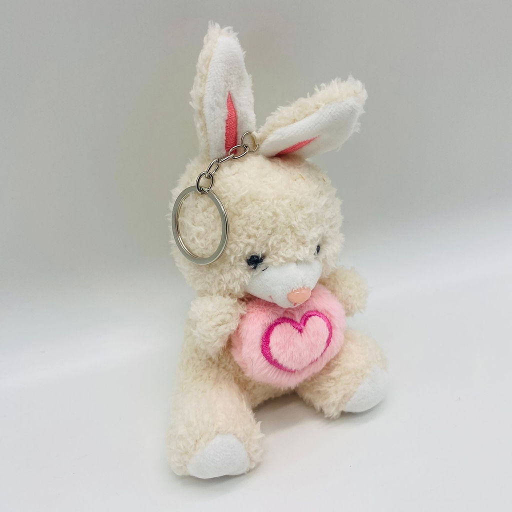Мягкая игрушка брелок Кролик с сердечком в ассортименте - Storyland фото 6