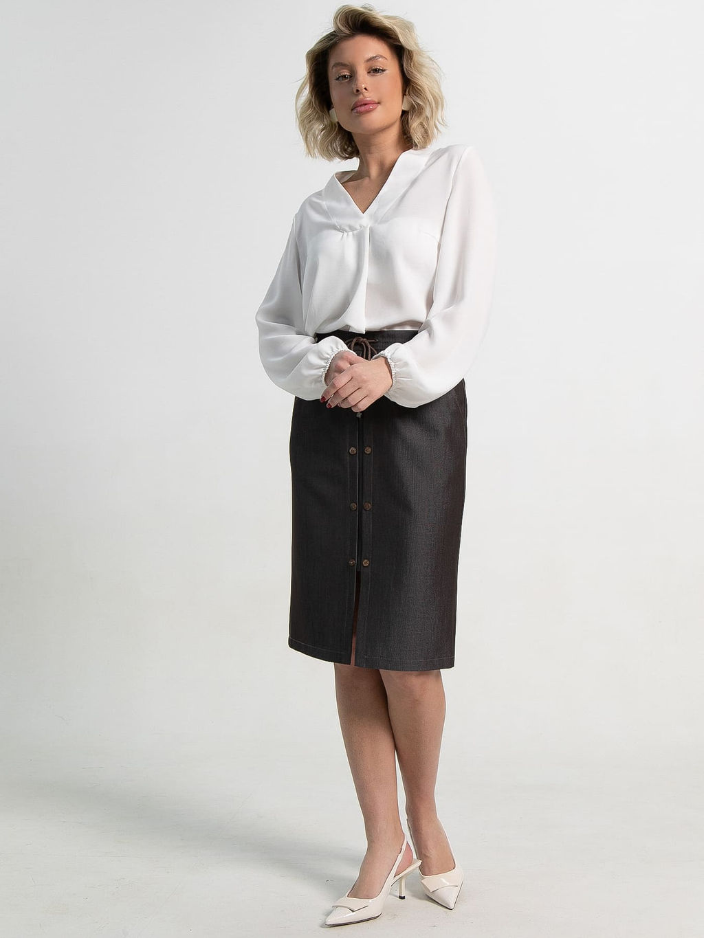 Юбка Этна (коричневая) Ю15109-3М - Lt collection фото 2