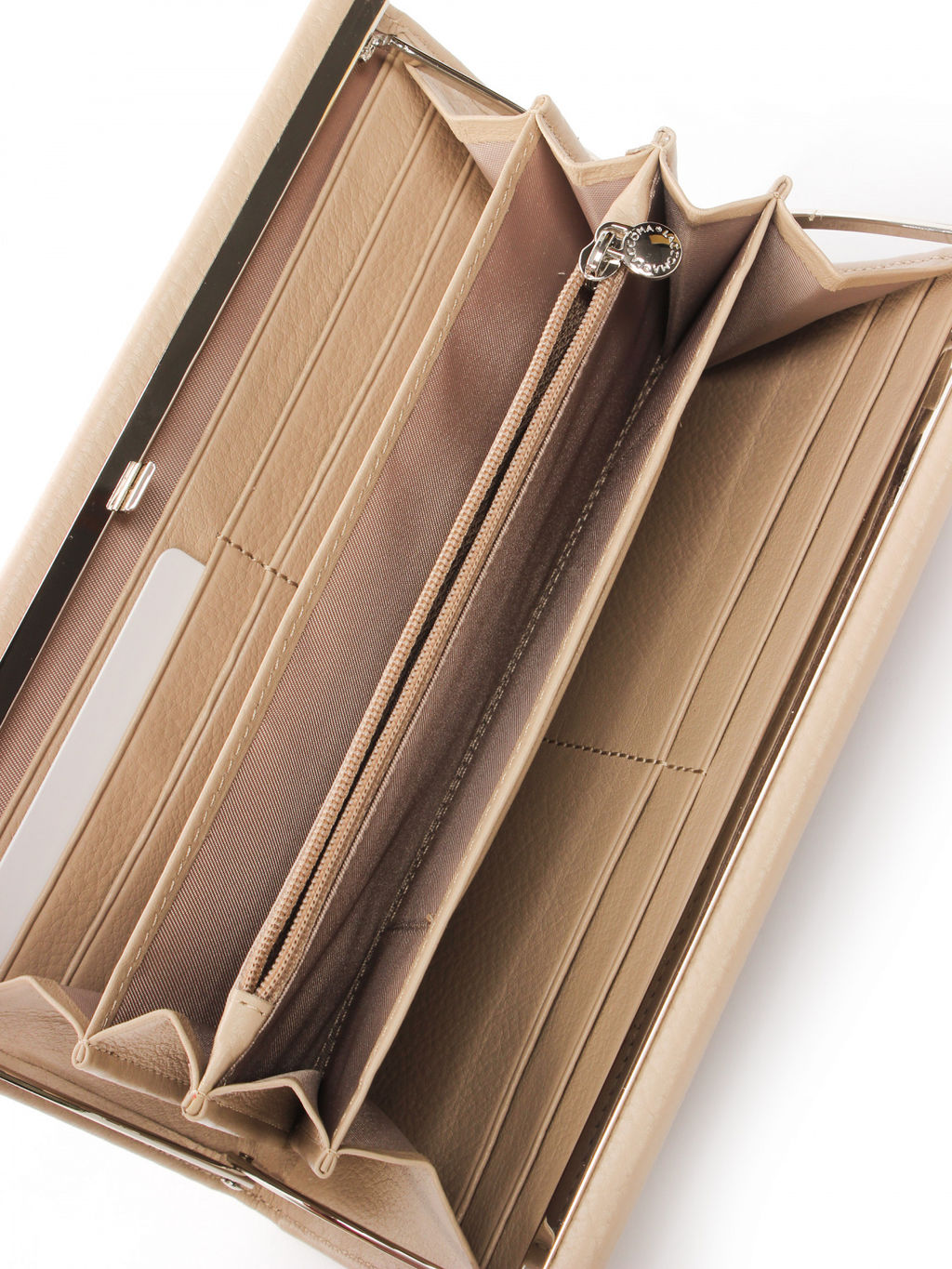 LACCOMA кошелек LA-1096-бежевый натуральная кожа