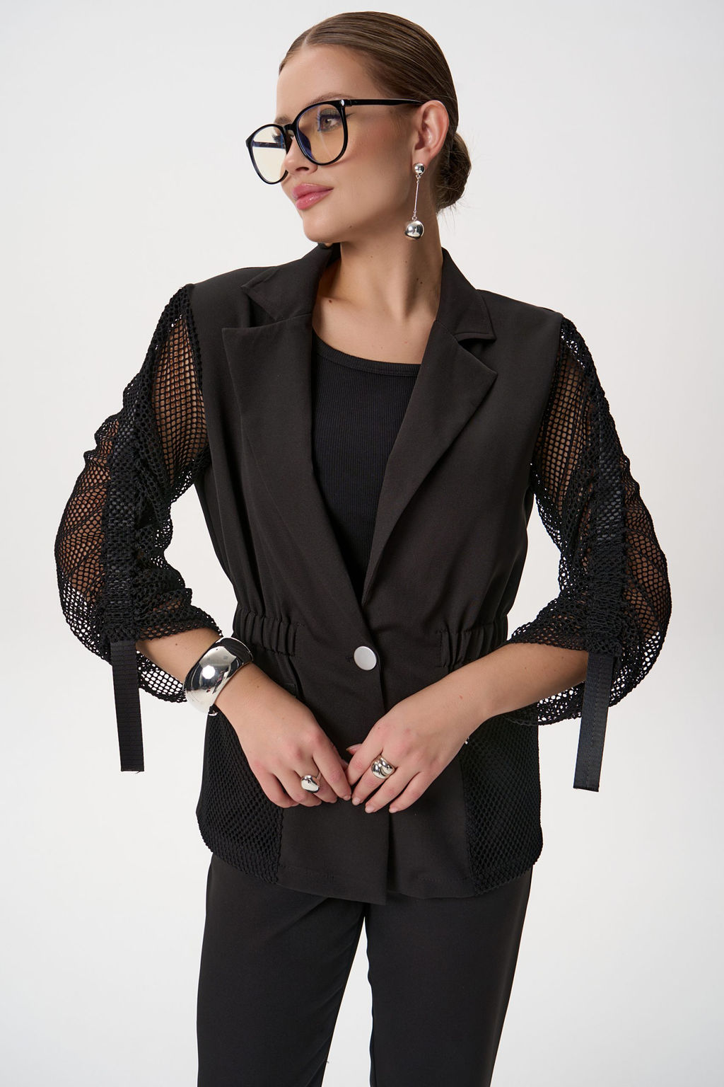 Пиджак Кейти (чёрный) - Эльза фото 14