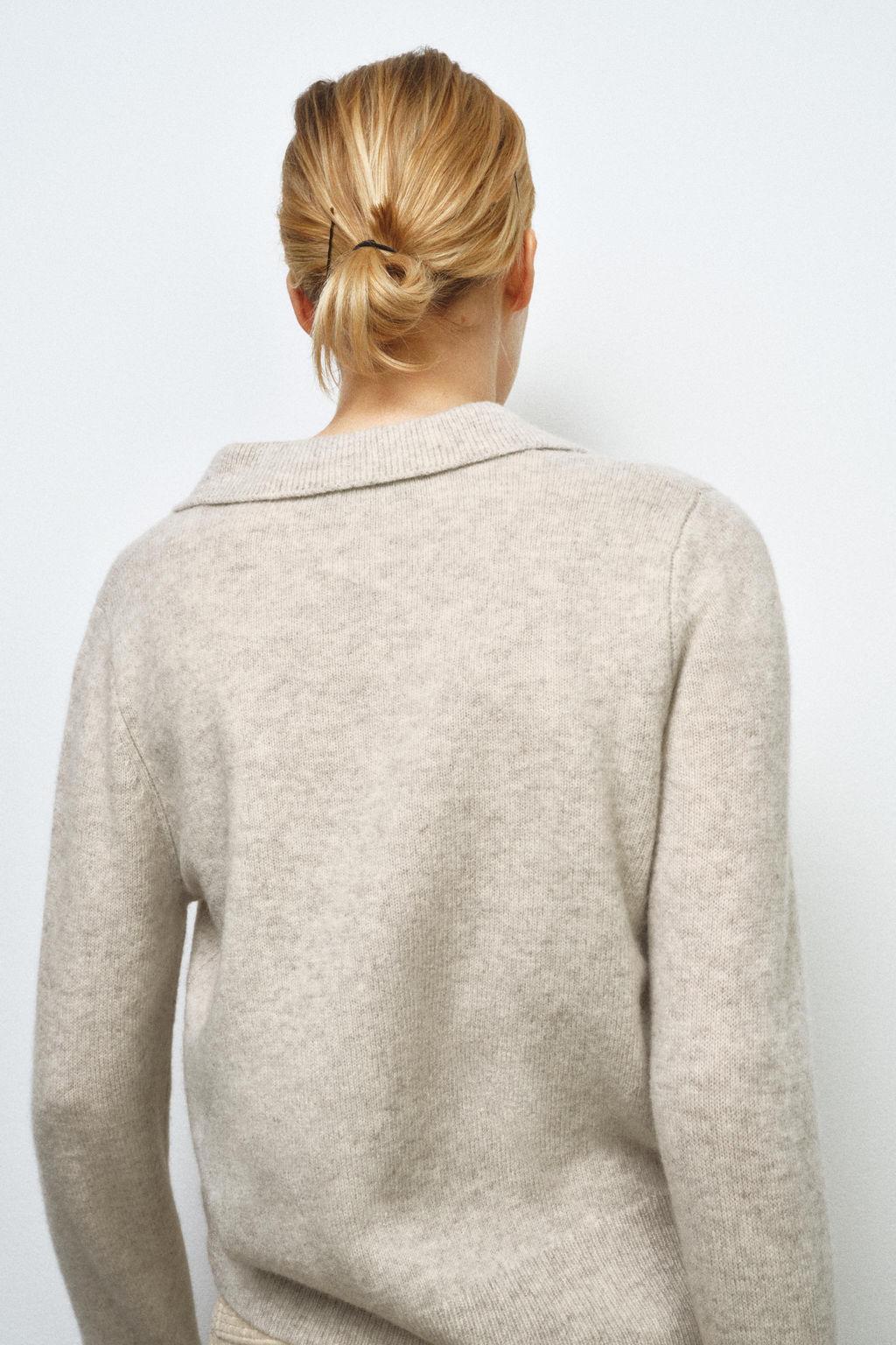 PLAIN 100% WOOL POLO SHIRT - Zara фото 11