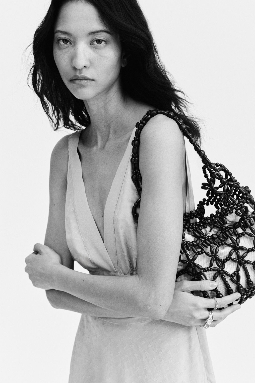 Vestido asim?trico en tejido jacquard - H&m фото 4