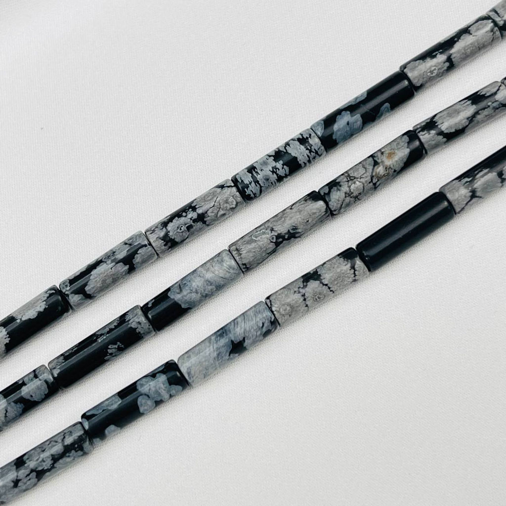 Бусины для украшений из снежного Обсидиана