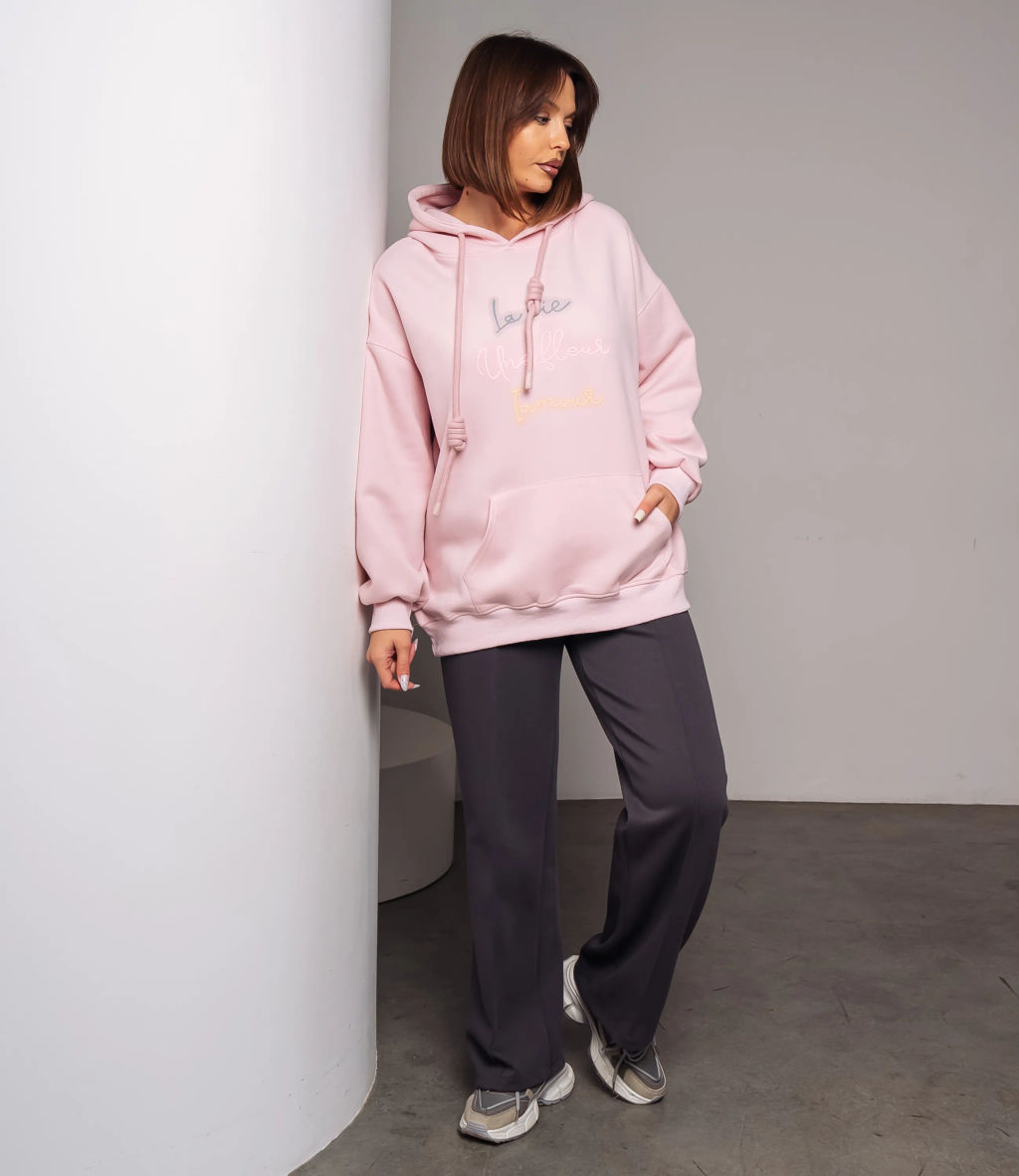 Худи #КТ3628 (1), пудровый - Dommod фото 4