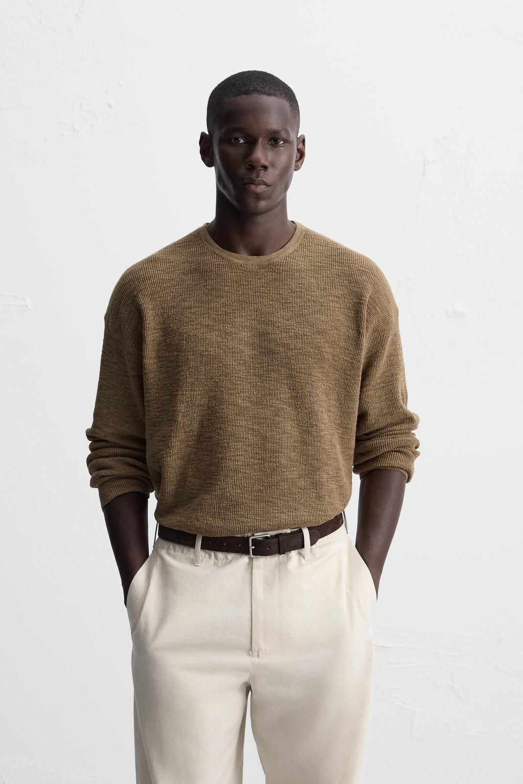 RUSTIC TEXTURED SWEATER - Zara фото 19